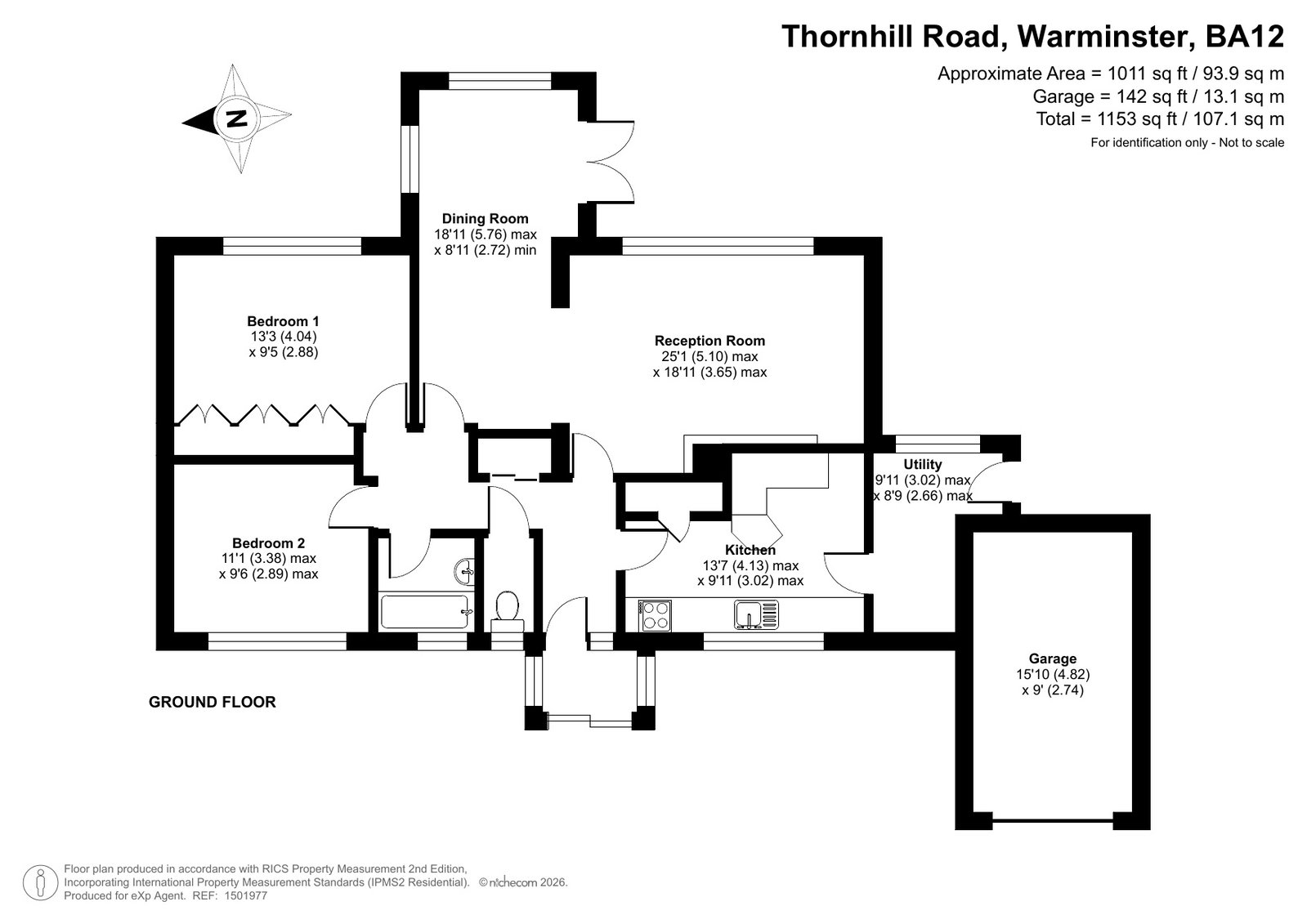 39, Thornhill Road, Warminster floorplan