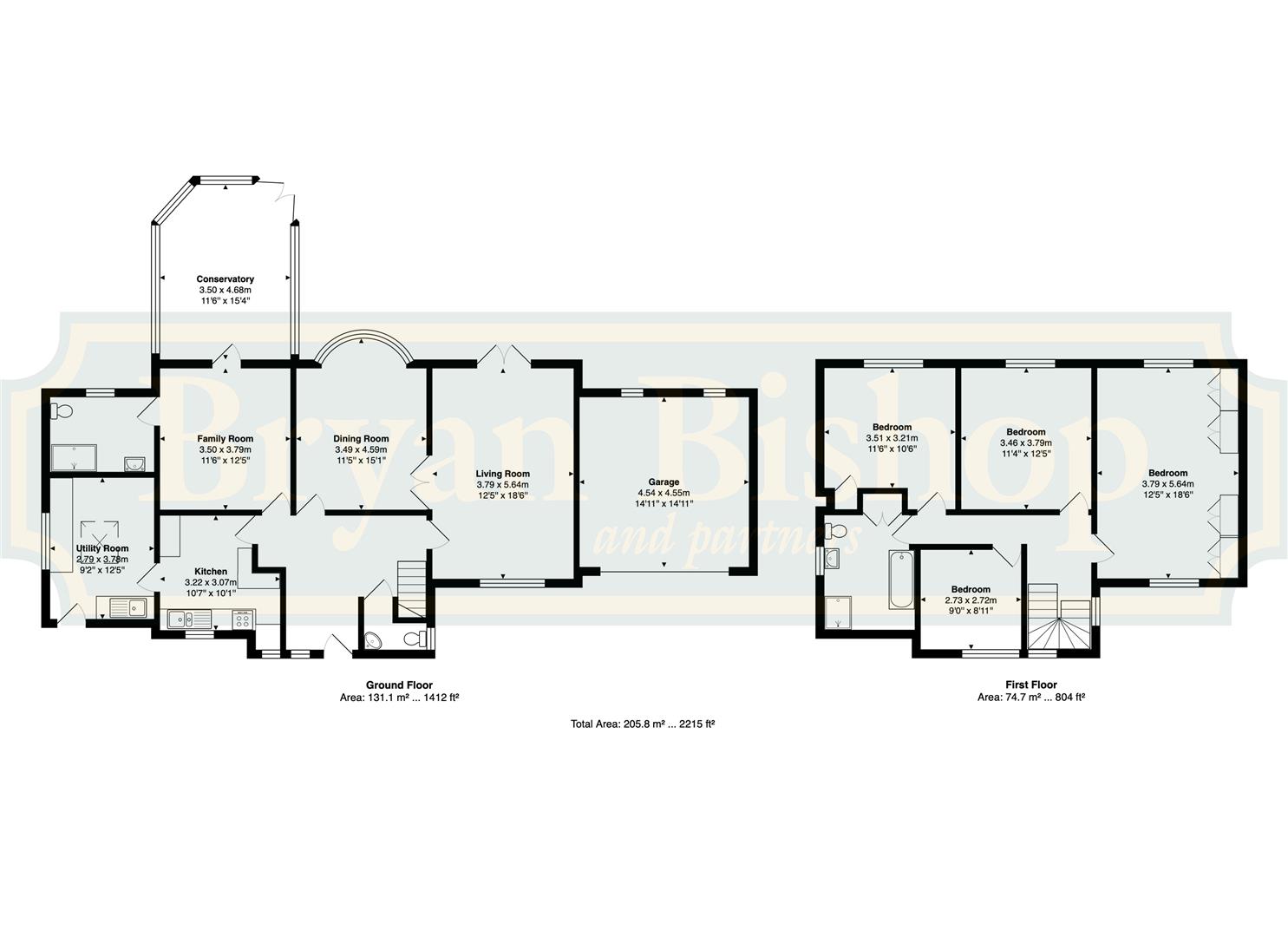 Harcourt Cottage, 108 Orchard Road, Tewin floorplan
