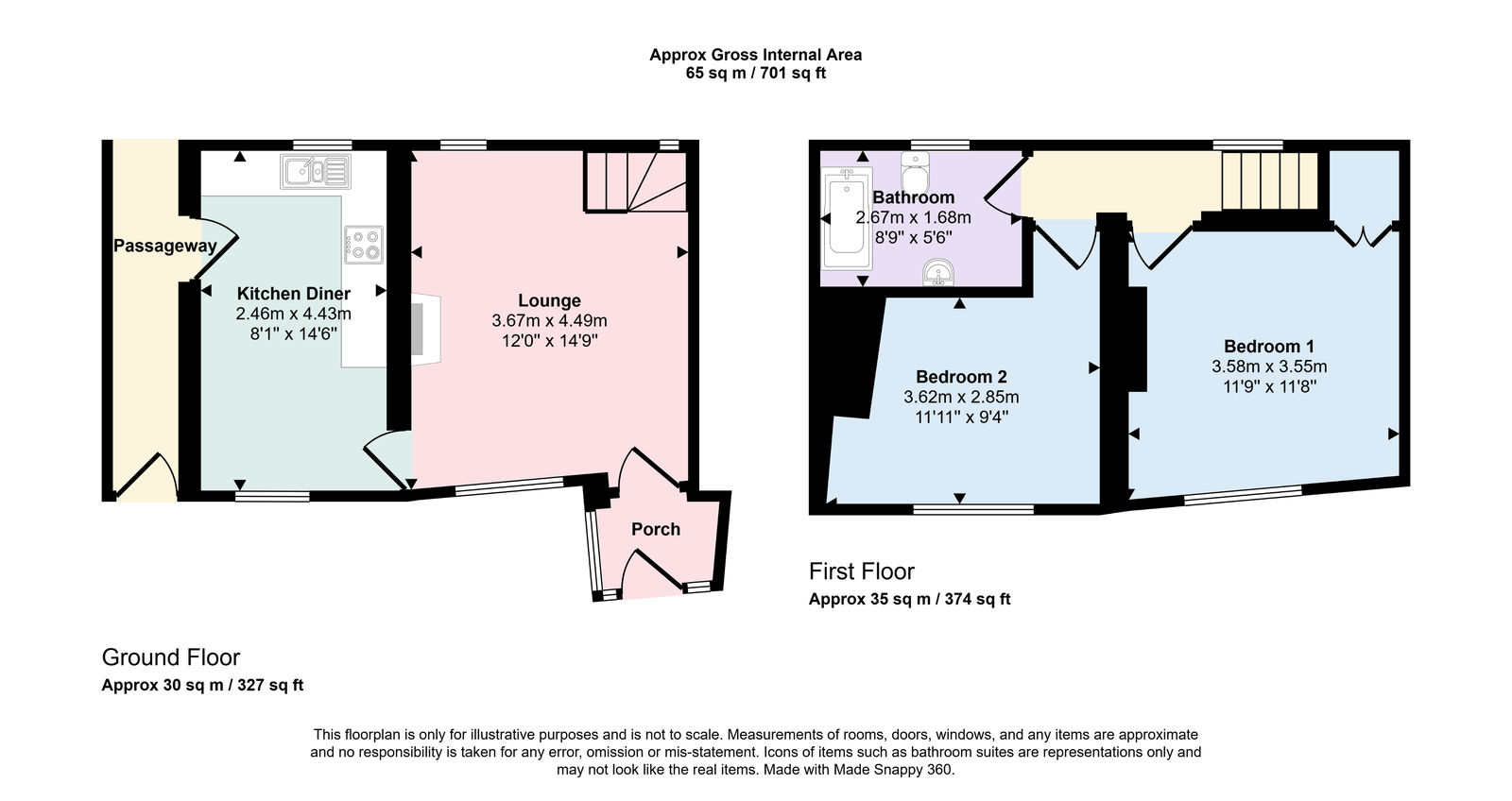 6, Church Street, Maryport floorplan