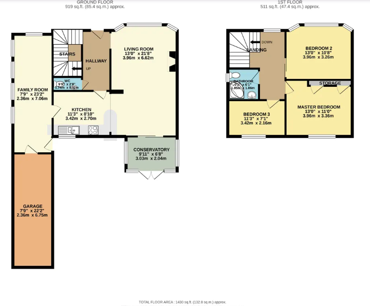Usk Road, Reading floorplan