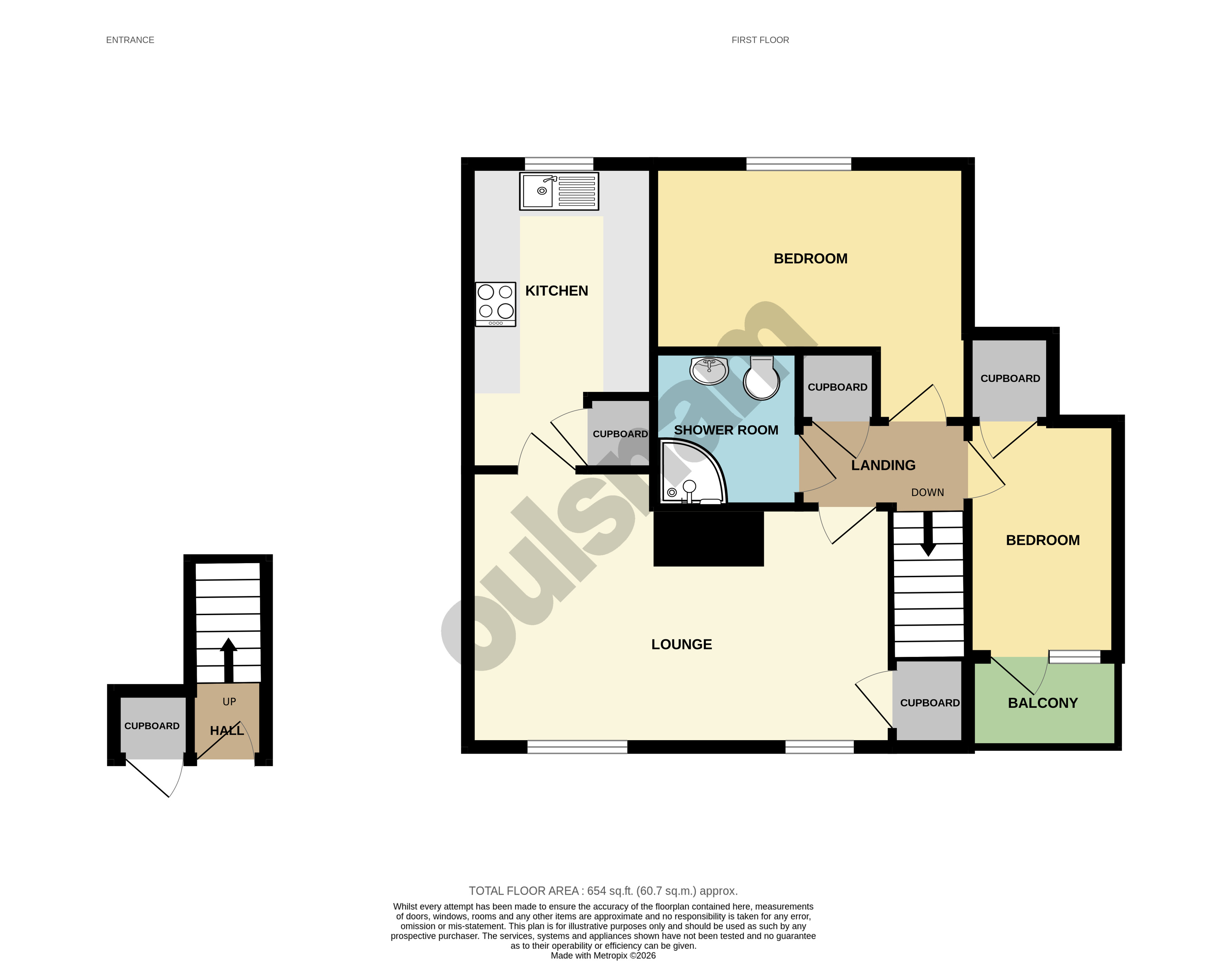 Flat 2, Laurence Court, 2A, Maryland Drive, Northfield floorplan