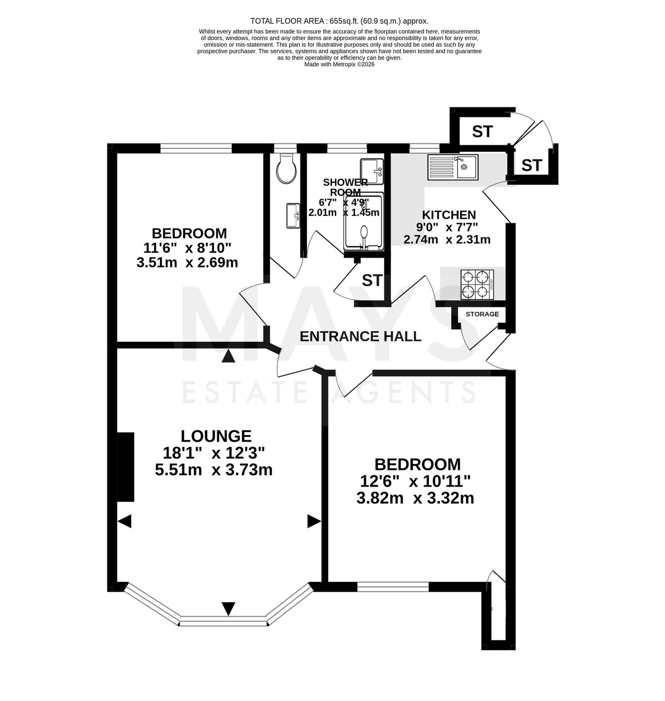 Flat 20, Fernbank St Stephens Road, Bournemouth floorplan