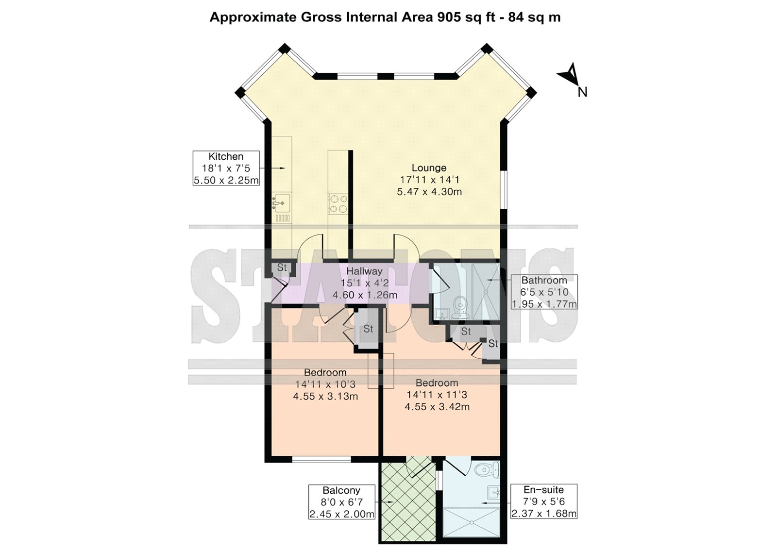 Flat J, Rydal Mount, Potters Bar floorplan