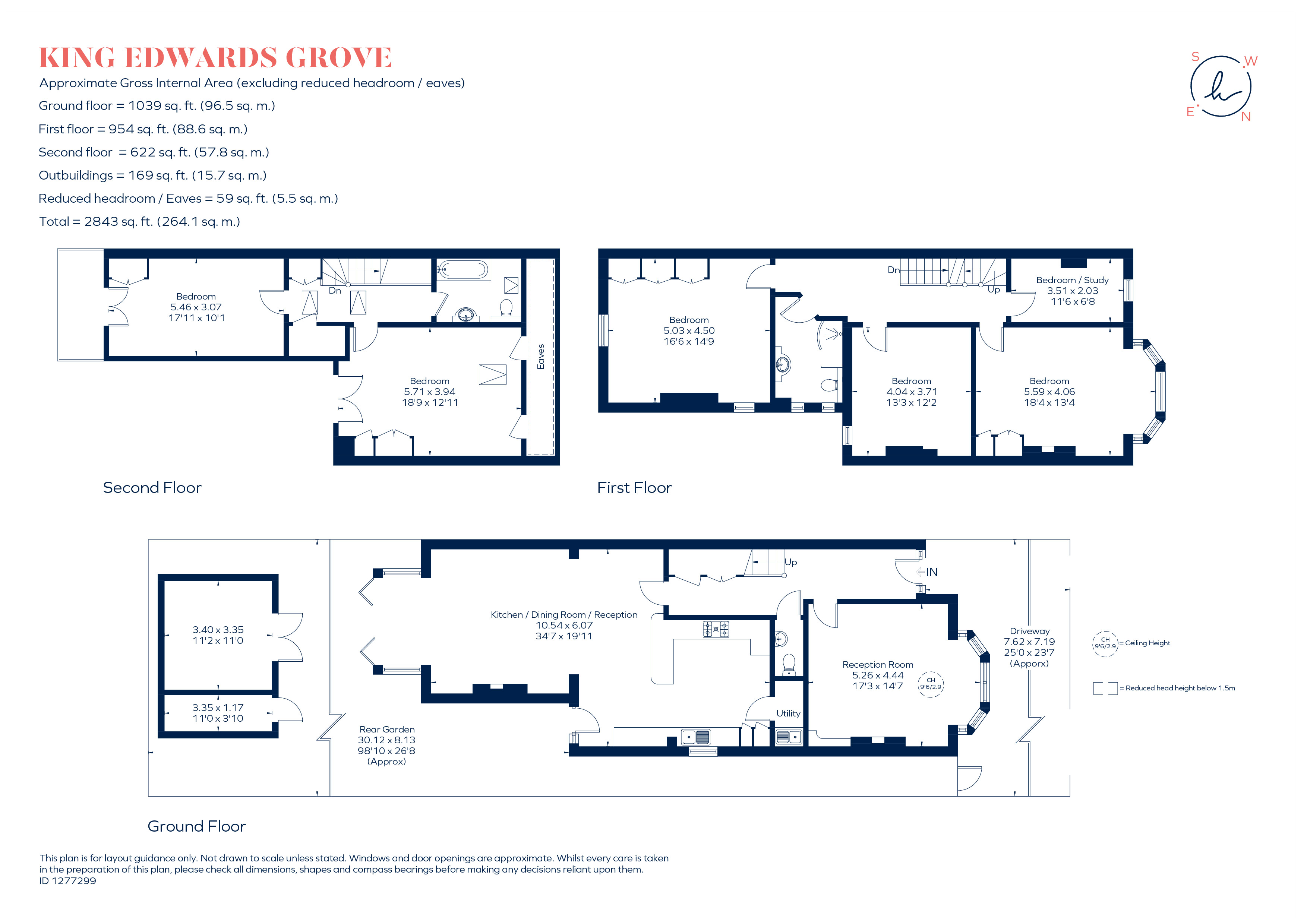 58, King Edwards Grove, Teddington floorplan