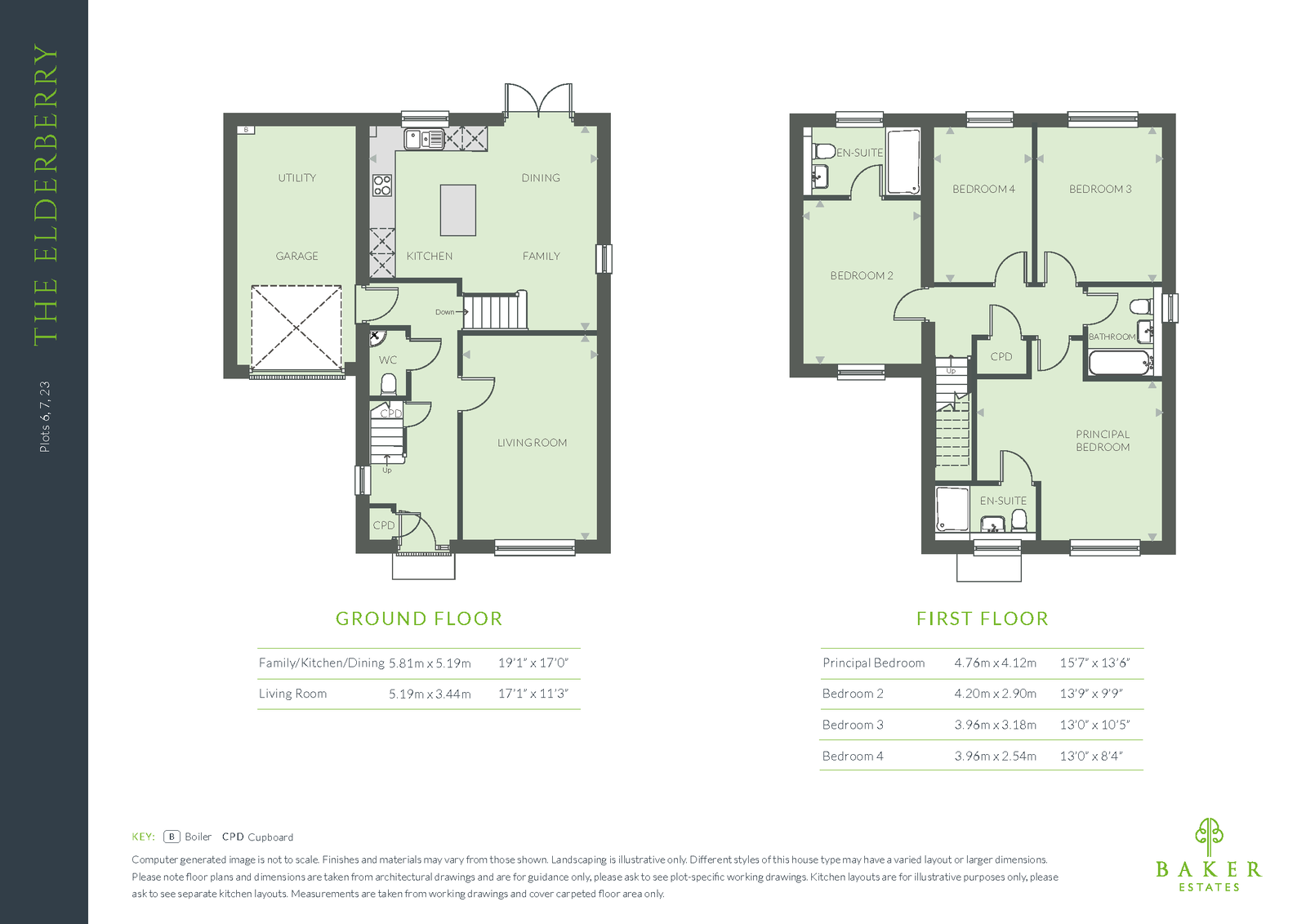 Plot 7, The Elderberry, Norden Lane, Kingsbridge floorplan