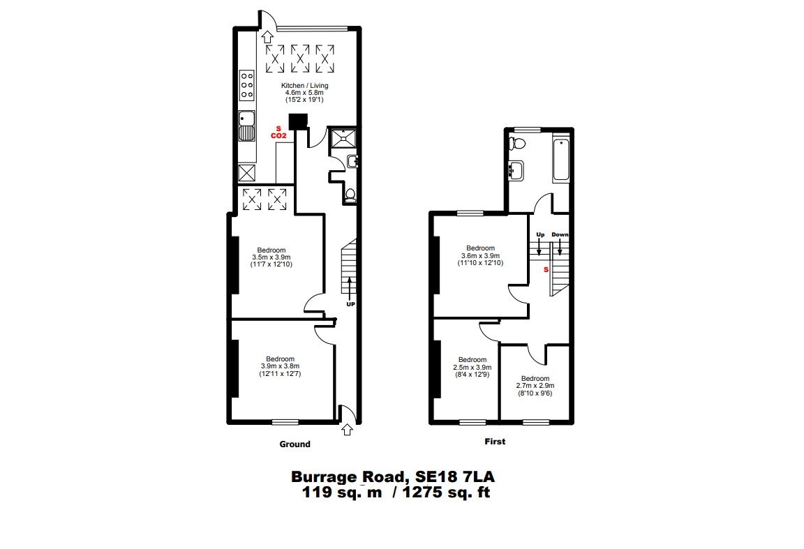 168, Burrage Road, Woolwich floorplan