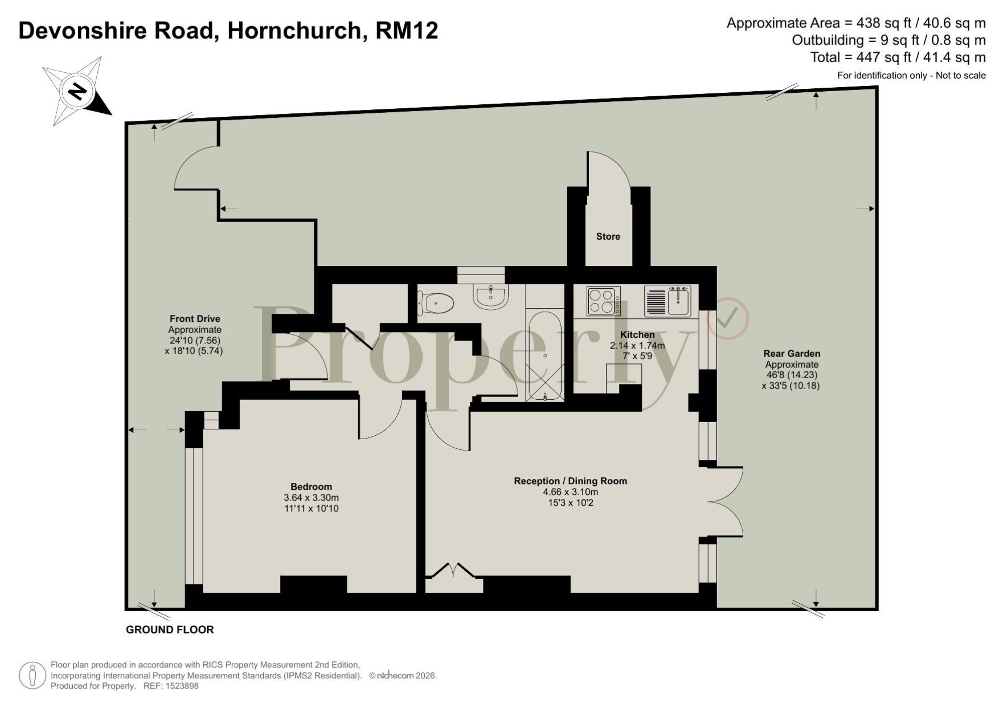 96 Devonshire Road, Hornchurch floorplan