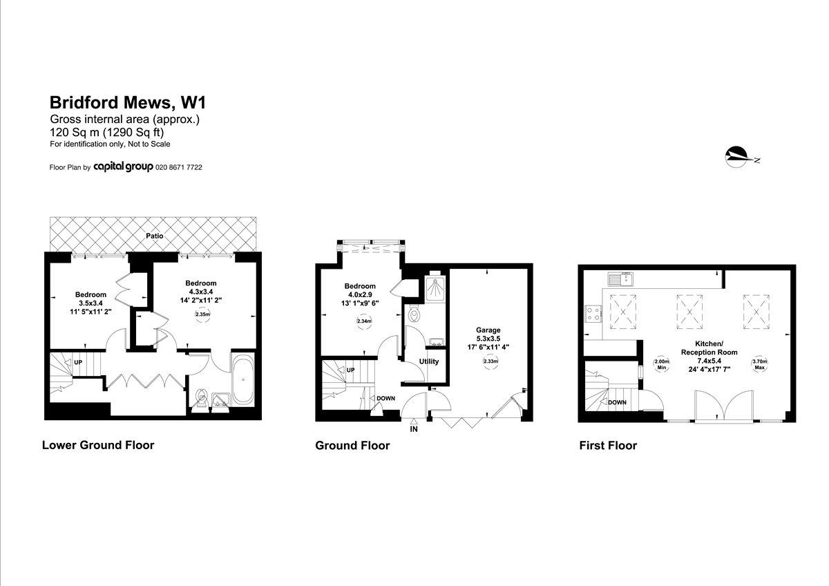 3 Bedrooms  to rent in Bridford Mews, London W1W