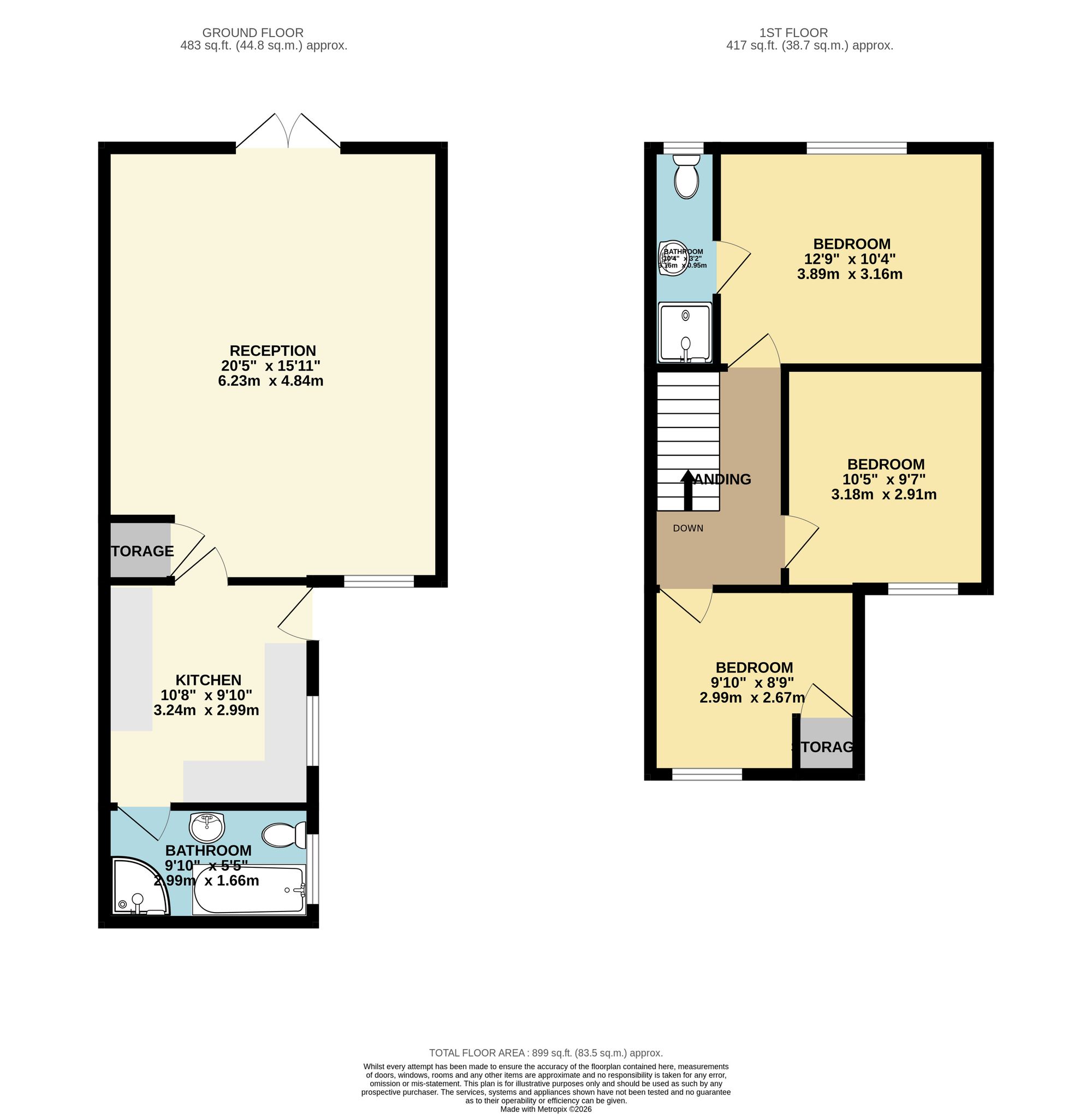 54 Belmont Terrace, Abertillery floorplan