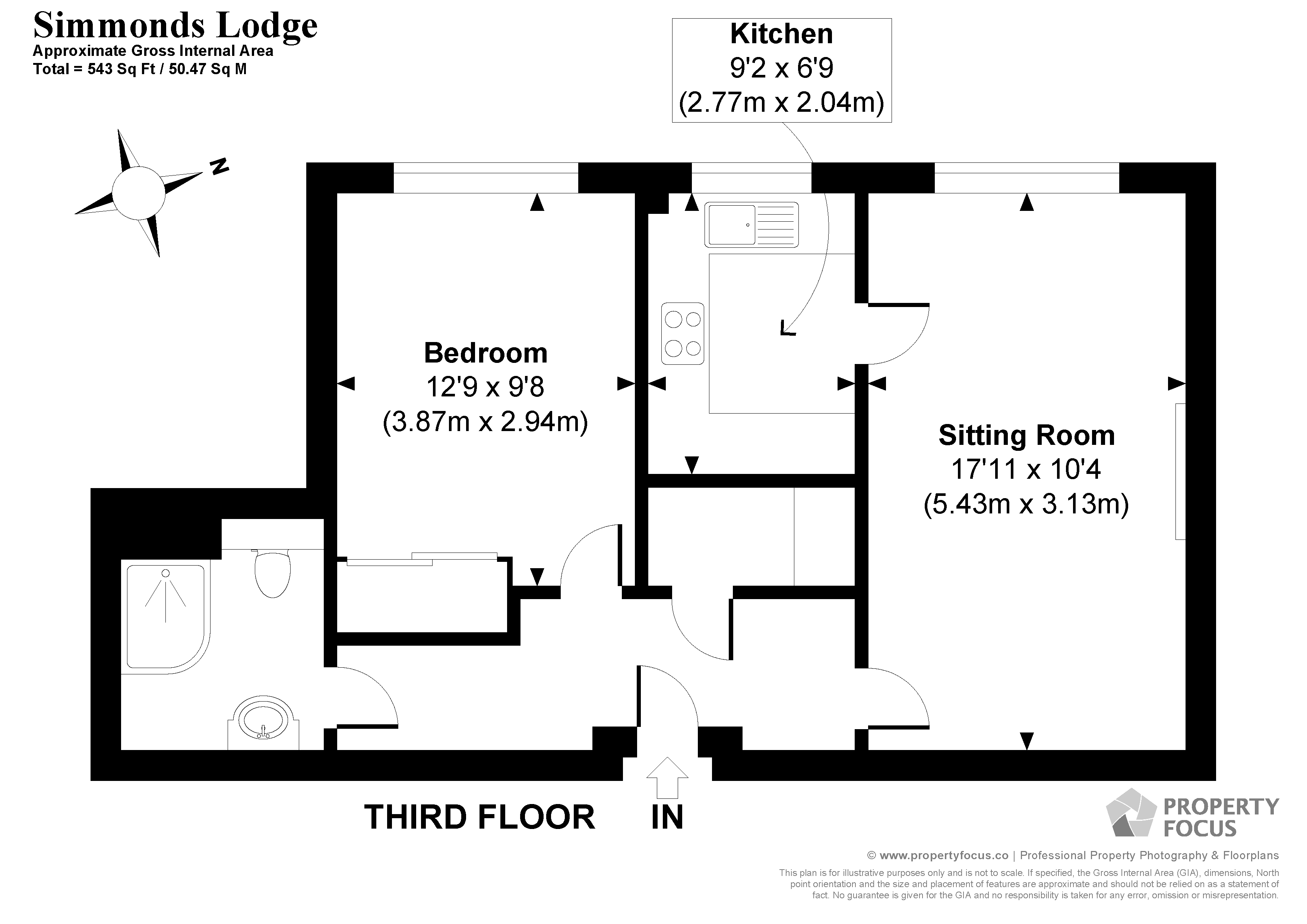 49 Simmonds Lodge, 93, Havant Road, Portsmouth floorplan