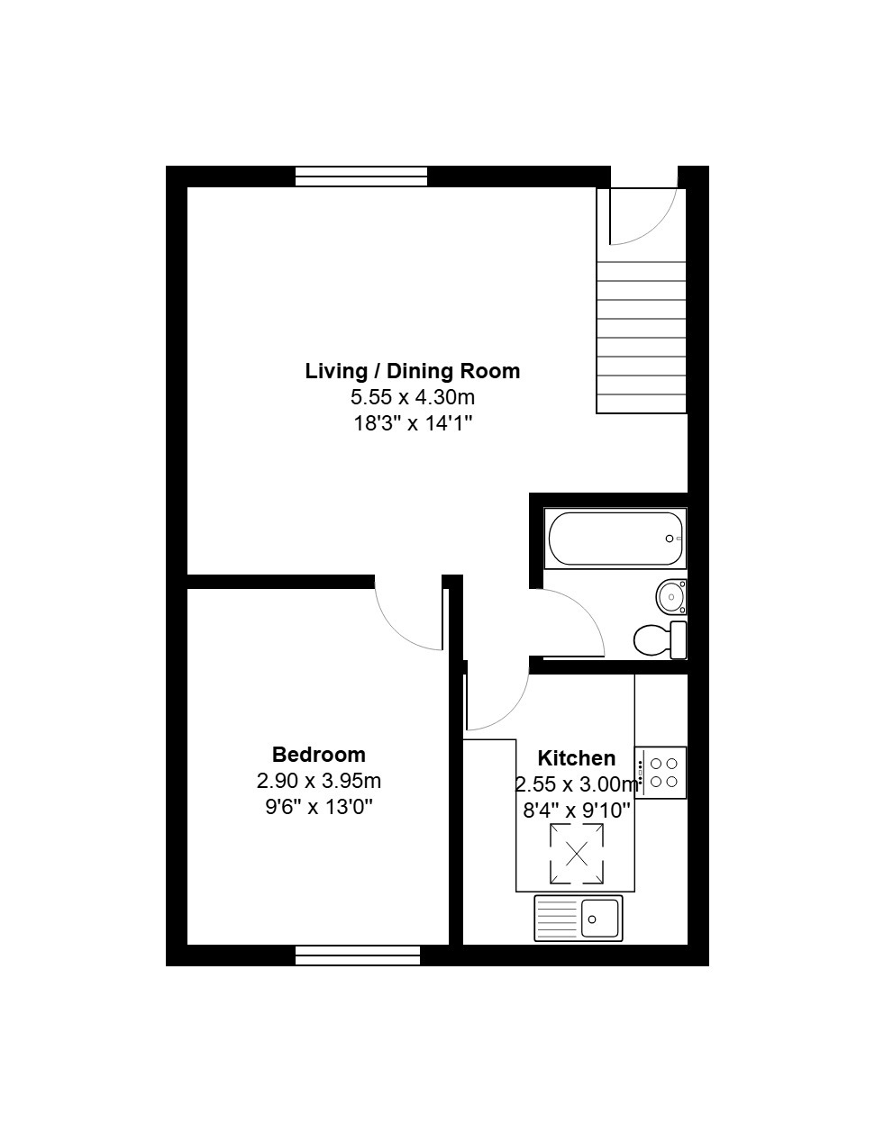Flat 18, The Green, Dersingham floorplan