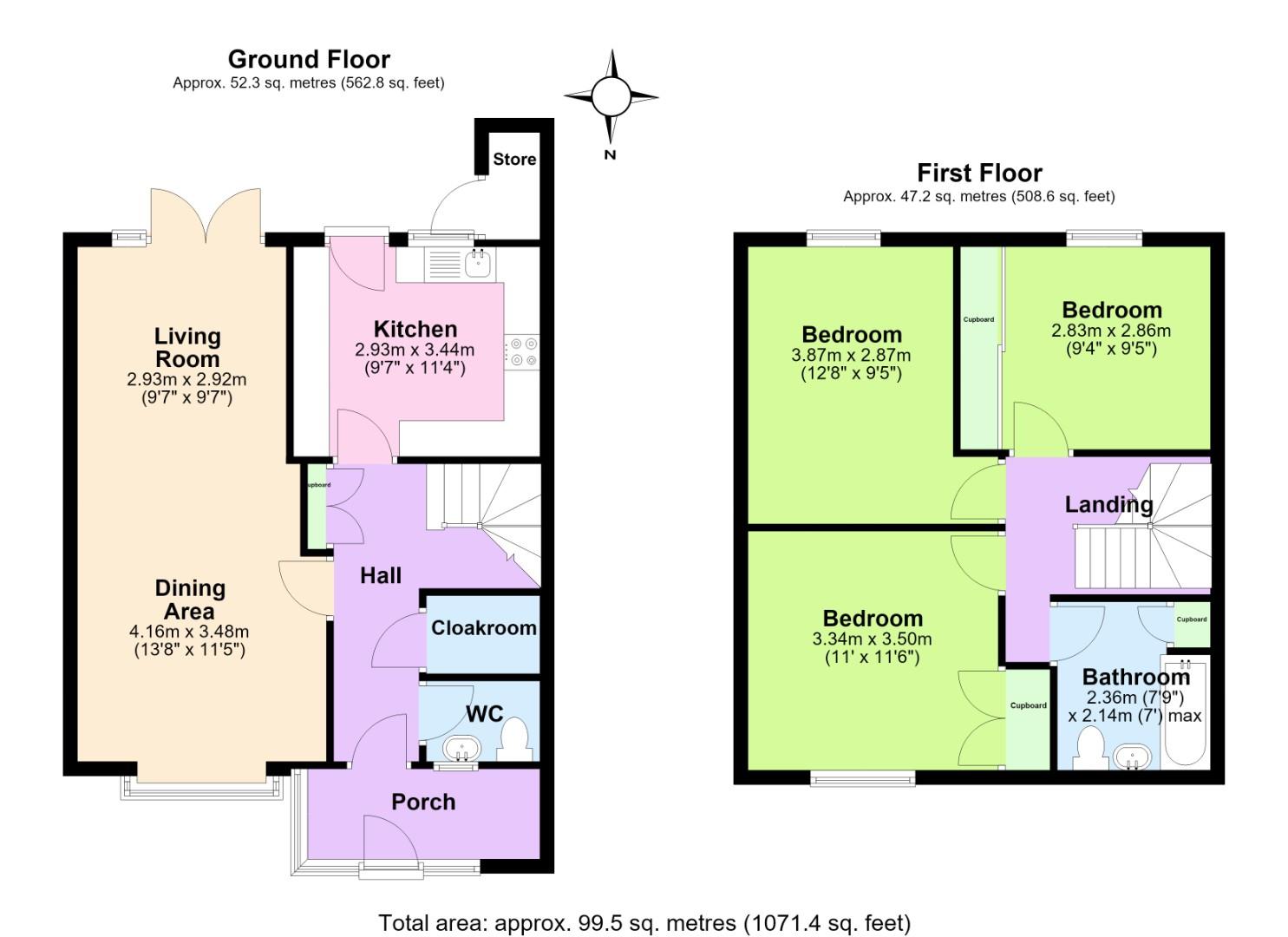 18, Peveril Drive, Nottingham floorplan
