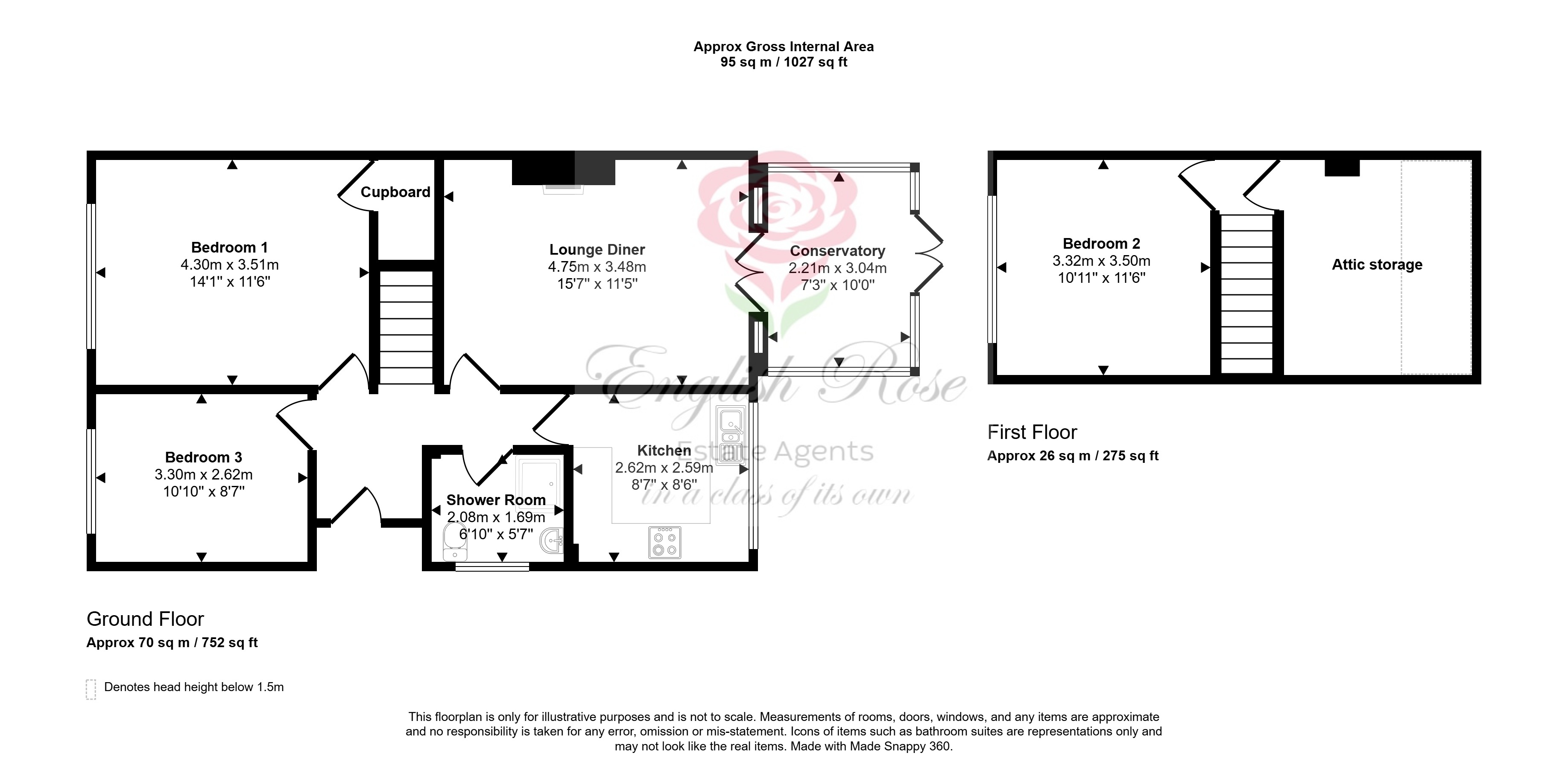 118, Abbey Road, Kirkby In Ashfield floorplan