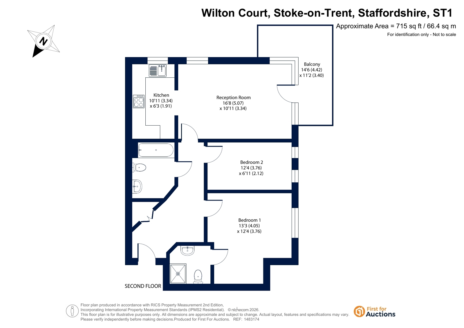 42, Wilton Court, Staffordshire floorplan