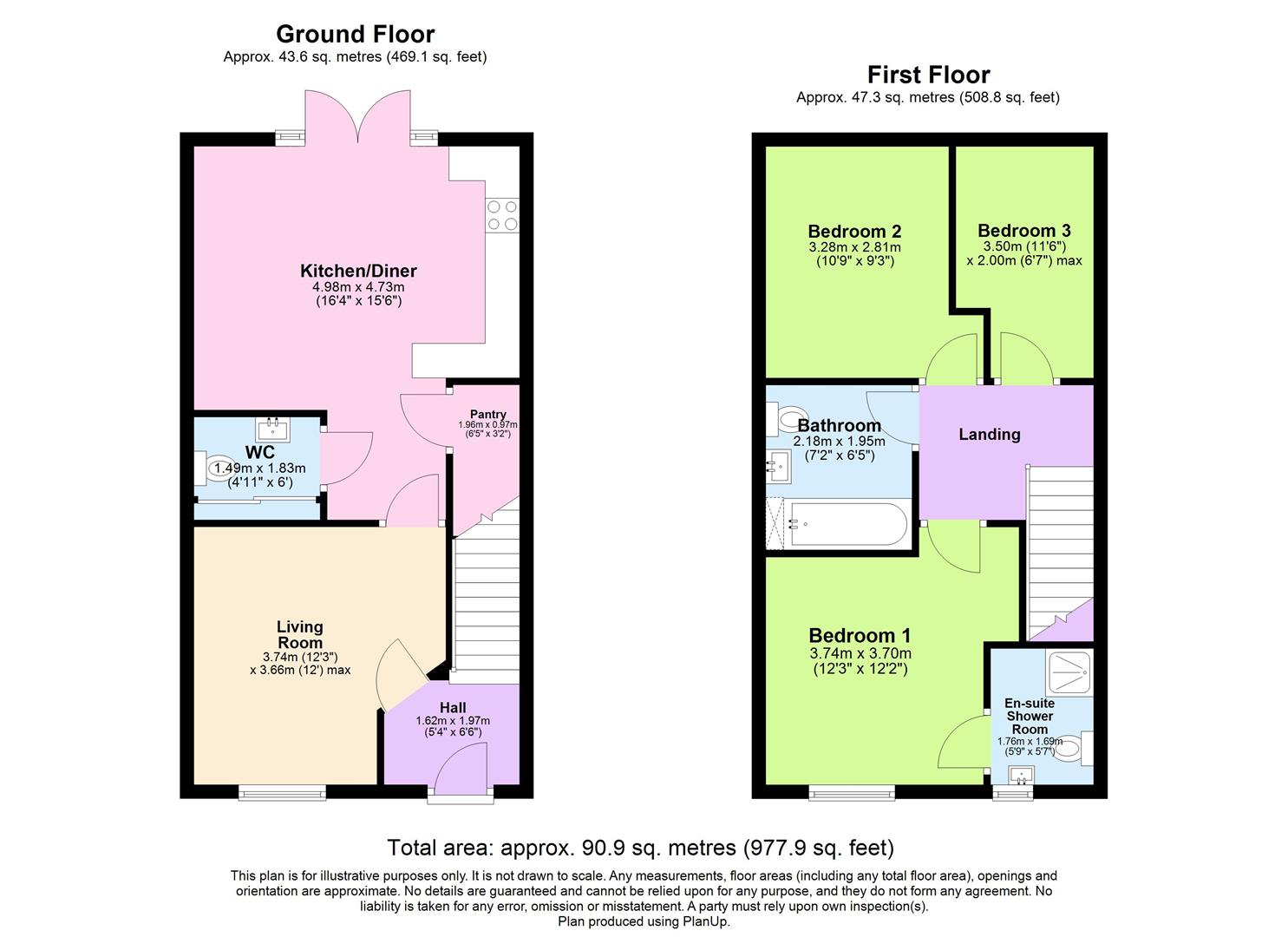 57, Flint Close, Southam floorplan