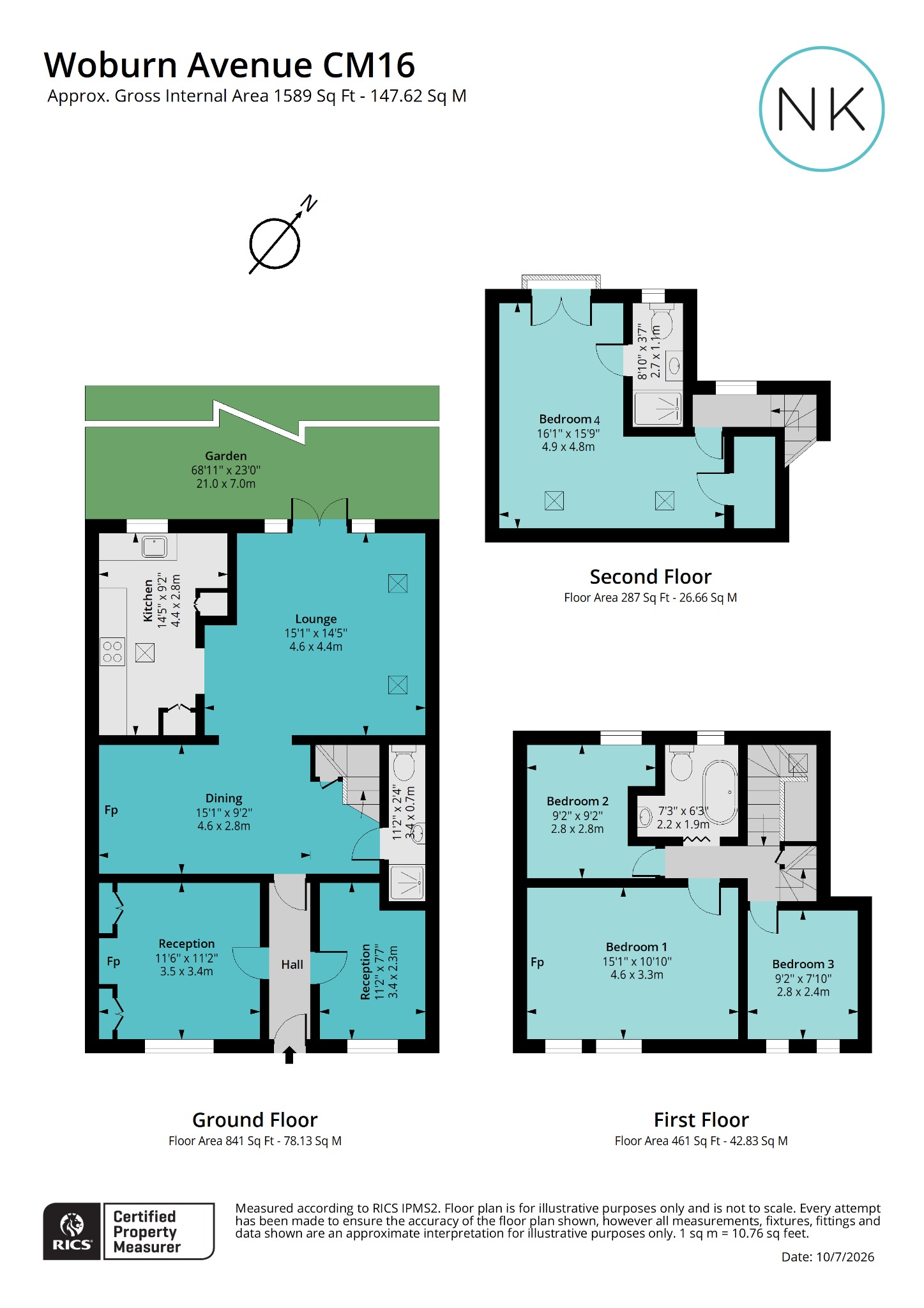 60 Woburn Avenue, Theydon Bois, Essex floorplan
