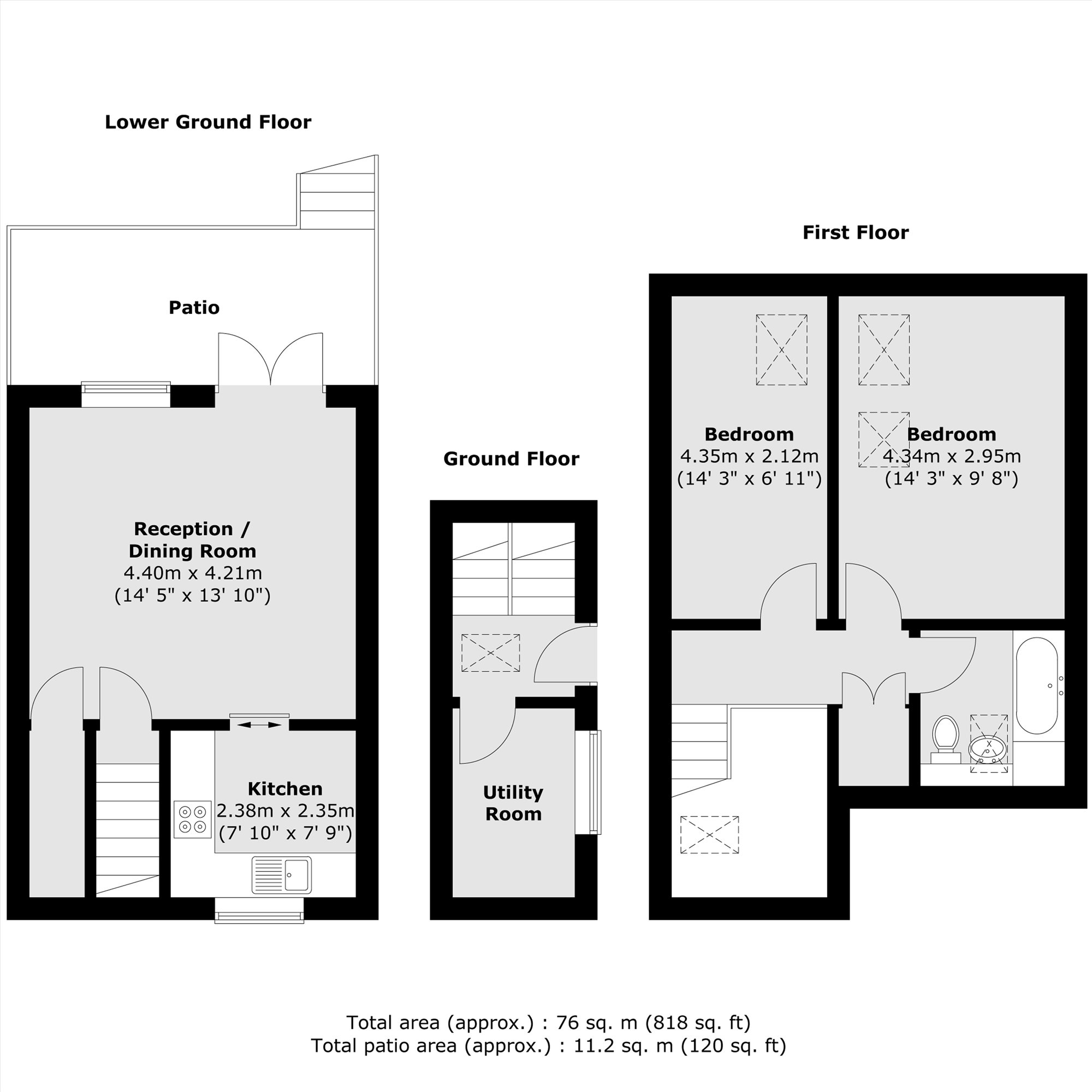 8A, Westfields Road, London floorplan