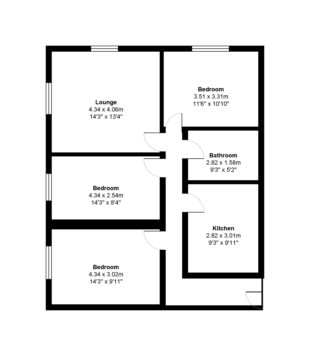 3 Bedrooms Flat to rent in Thorter Row, Dundee DD1