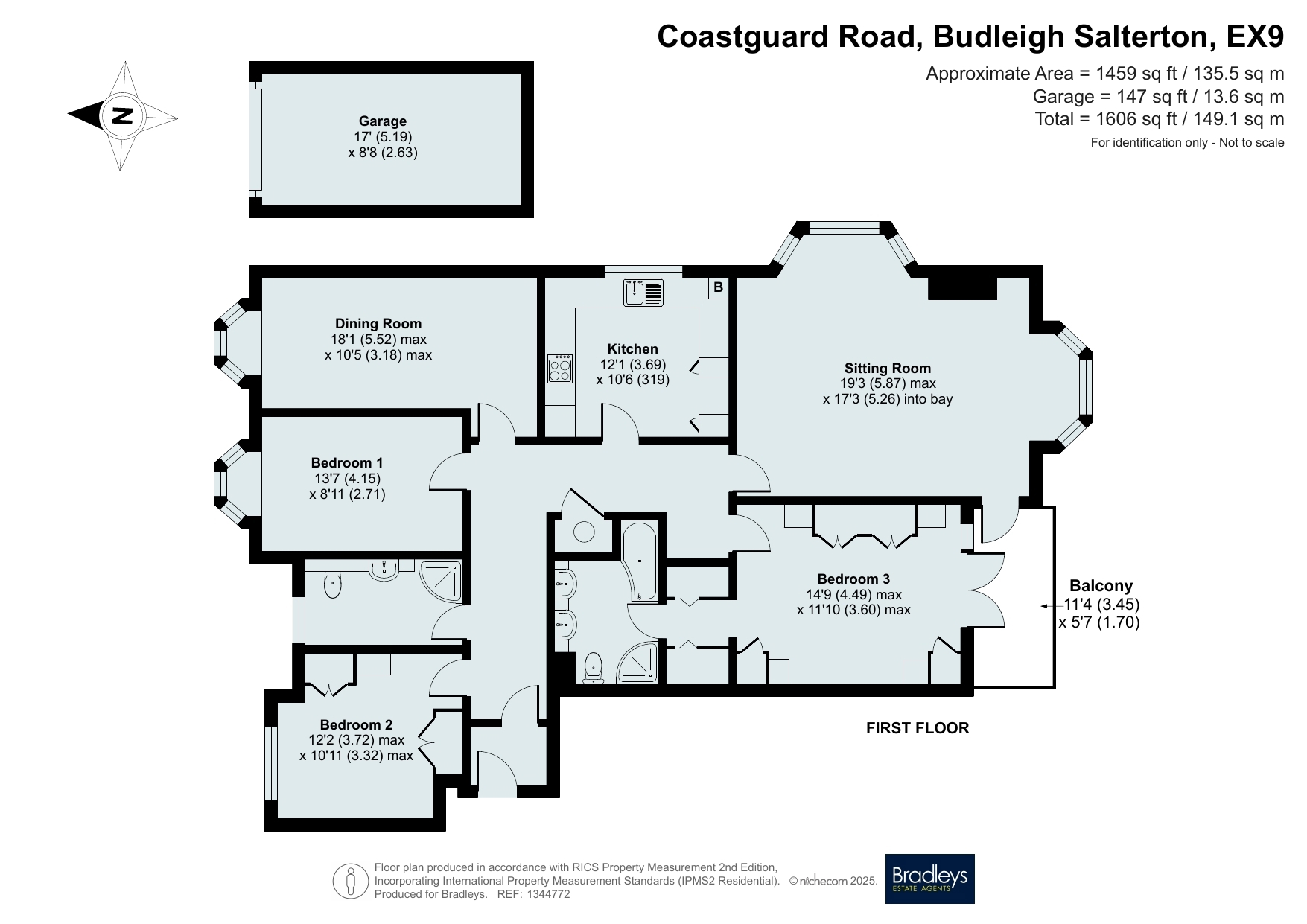 Flat 5,, Palm Court, Budleigh Salterton floorplan