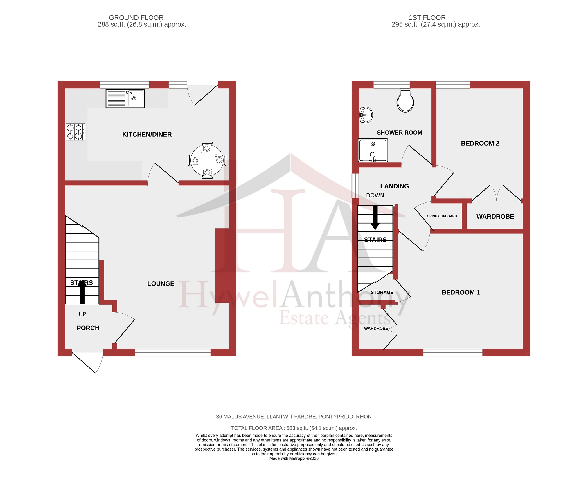 Malus Avenue, Pontypridd floorplan
