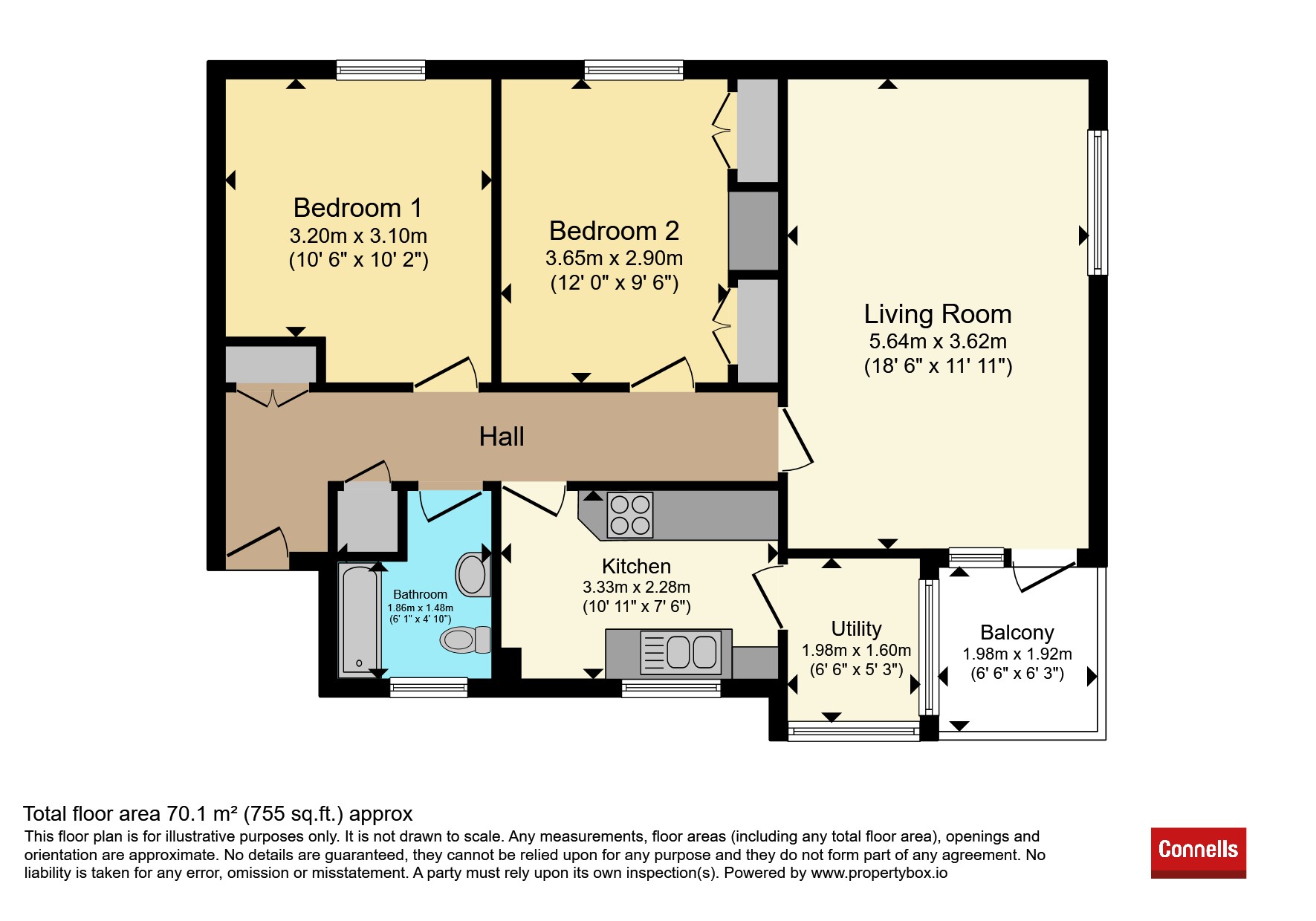 52, Linford Crescent, Southampton floorplan