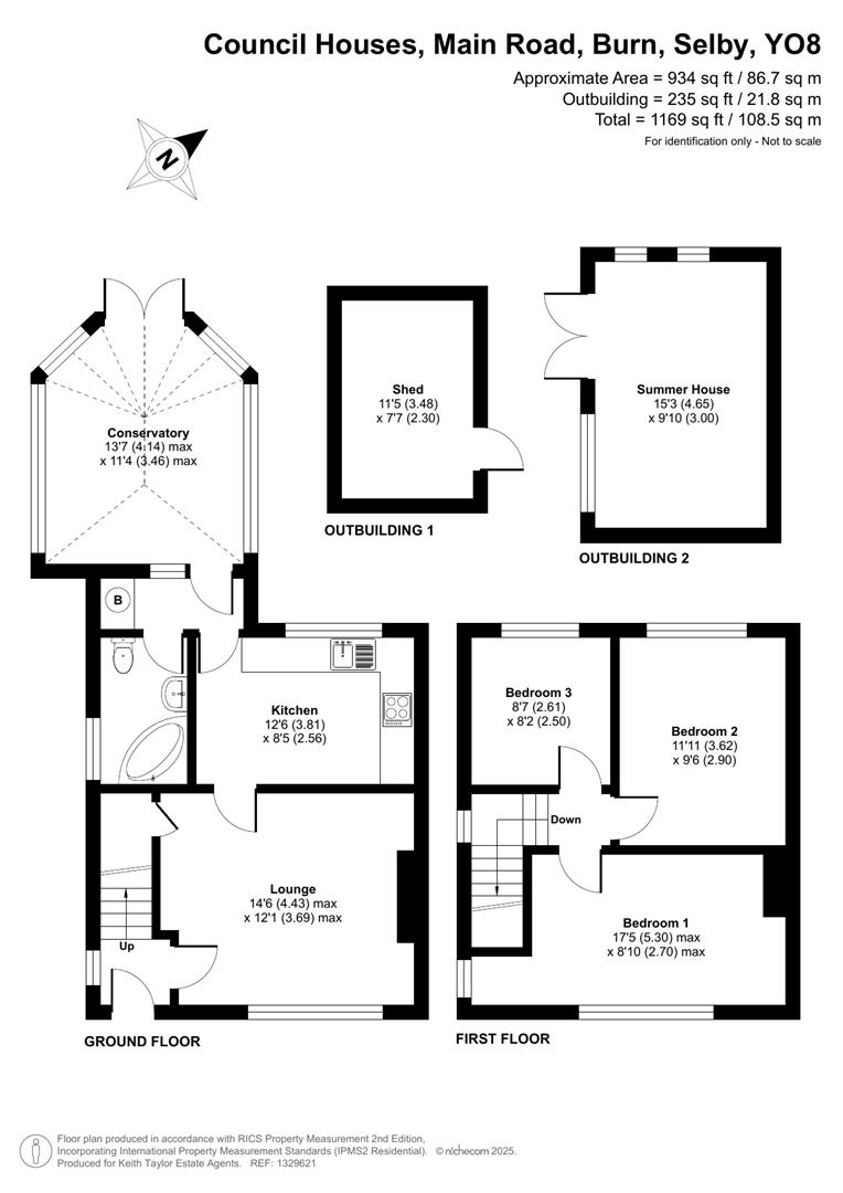 3, Main Road, Burn floorplan