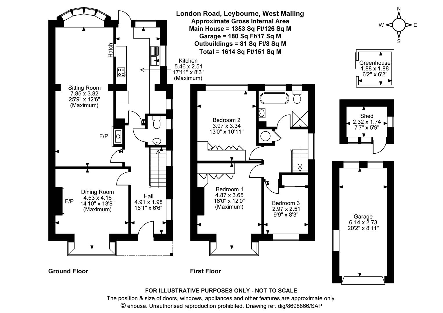 Northdown, 10, London Road, West Malling floorplan