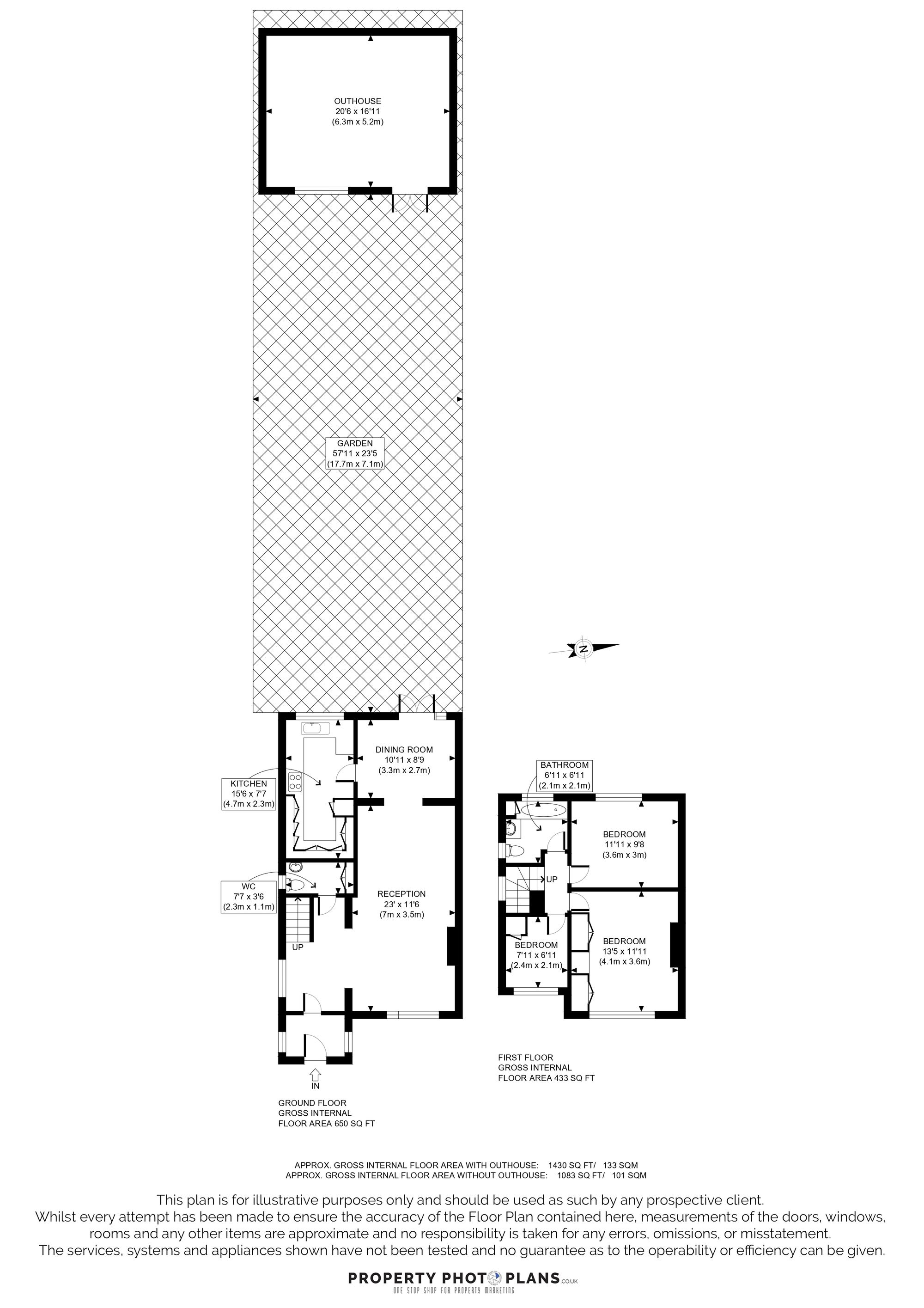 2 Penn Close, Greenford floorplan