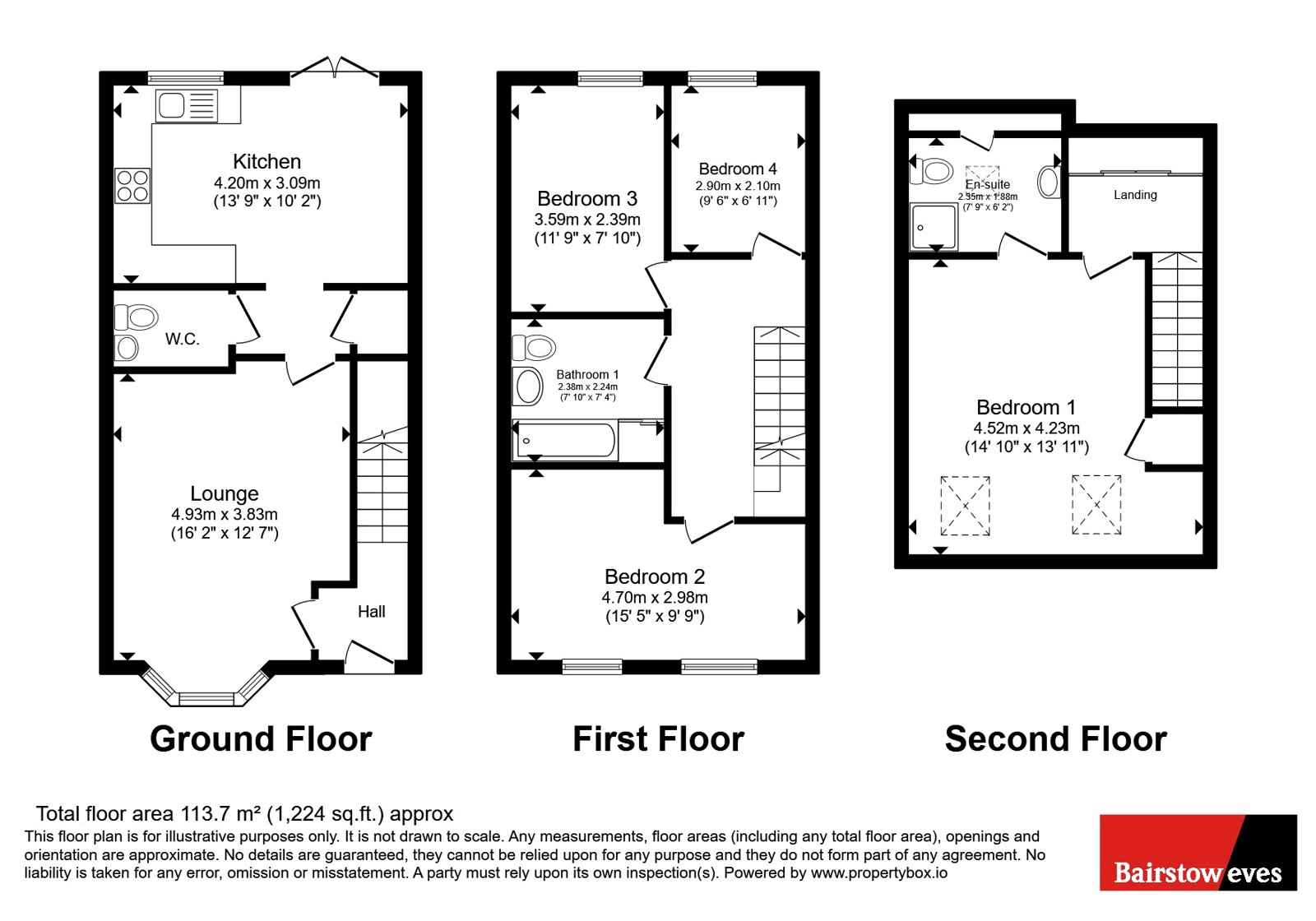 53, Treetops Close, Essex floorplan