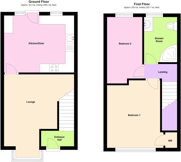 2, Stonelands Cottages, Dawlish floorplan