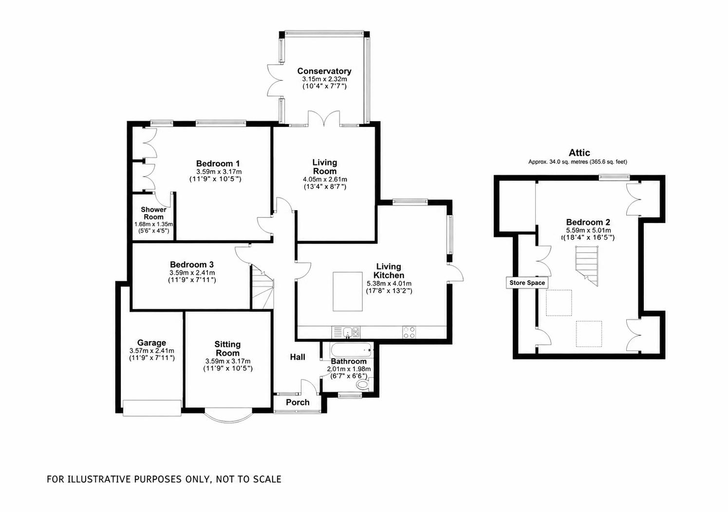 1, Windermere Place, Cannock floorplan