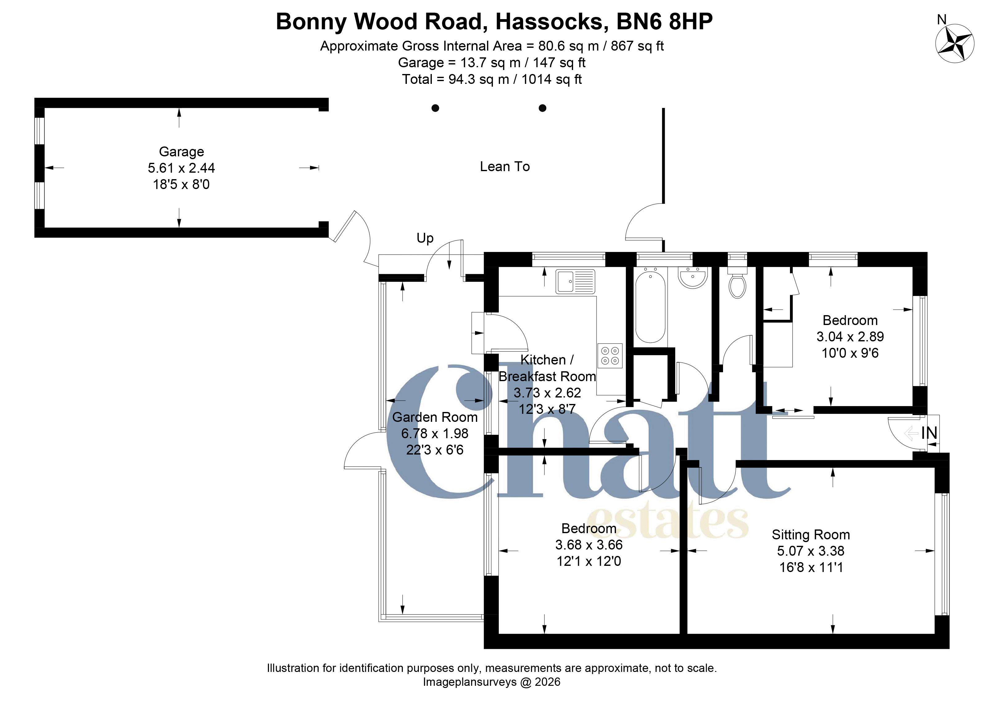 43, Bonny Wood Road, Hassocks floorplan