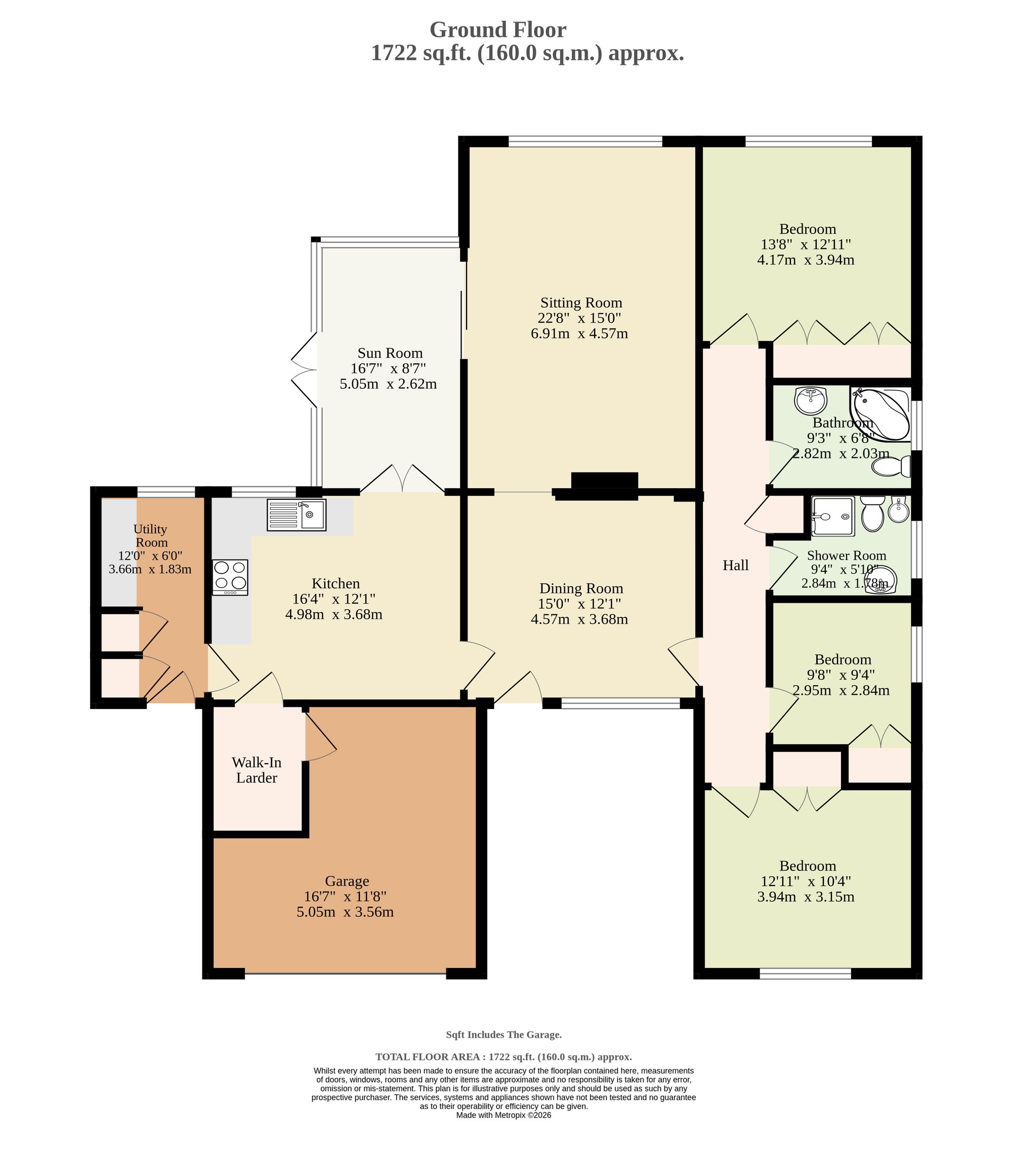 24 Abbey Road, Sheringham floorplan