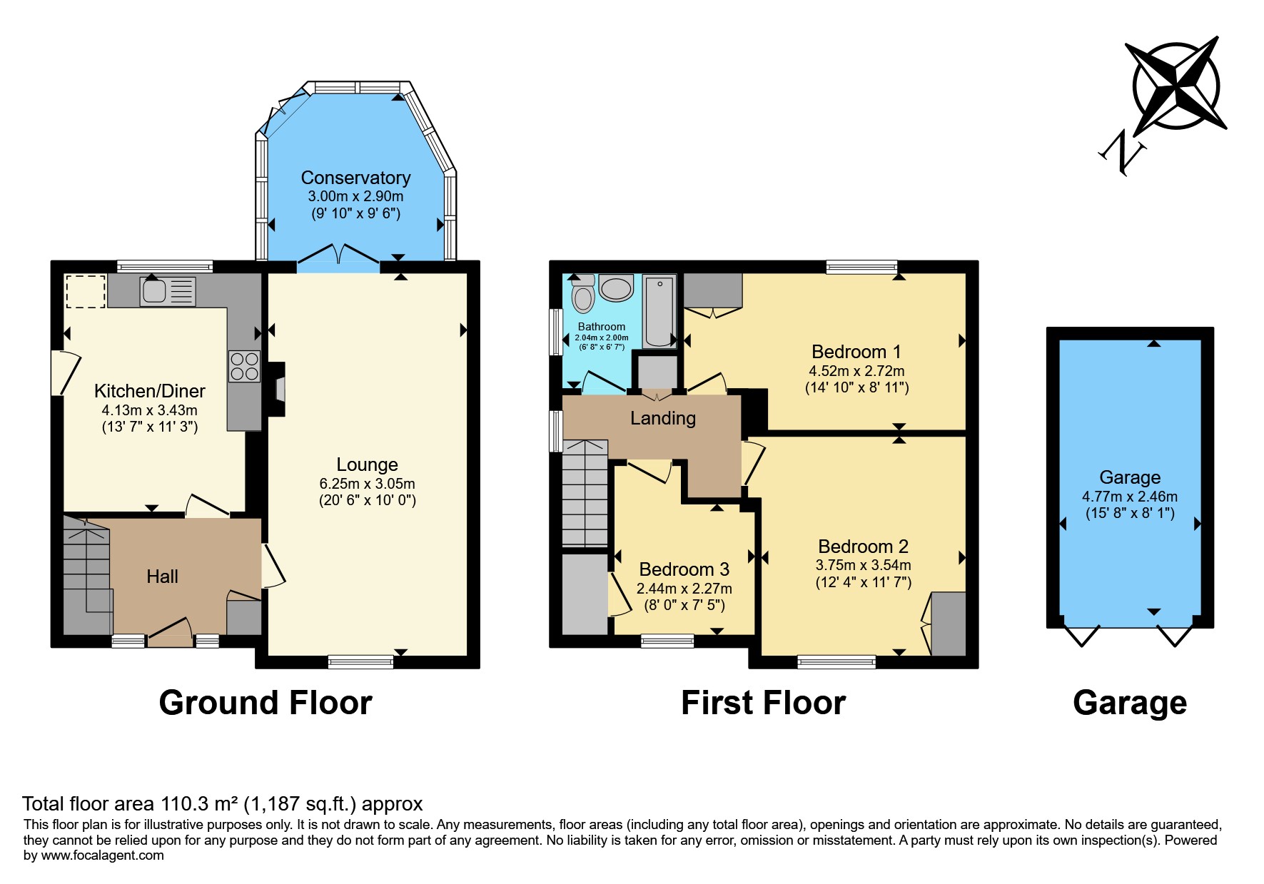 23, Pickthorn Close, Lancaster floorplan
