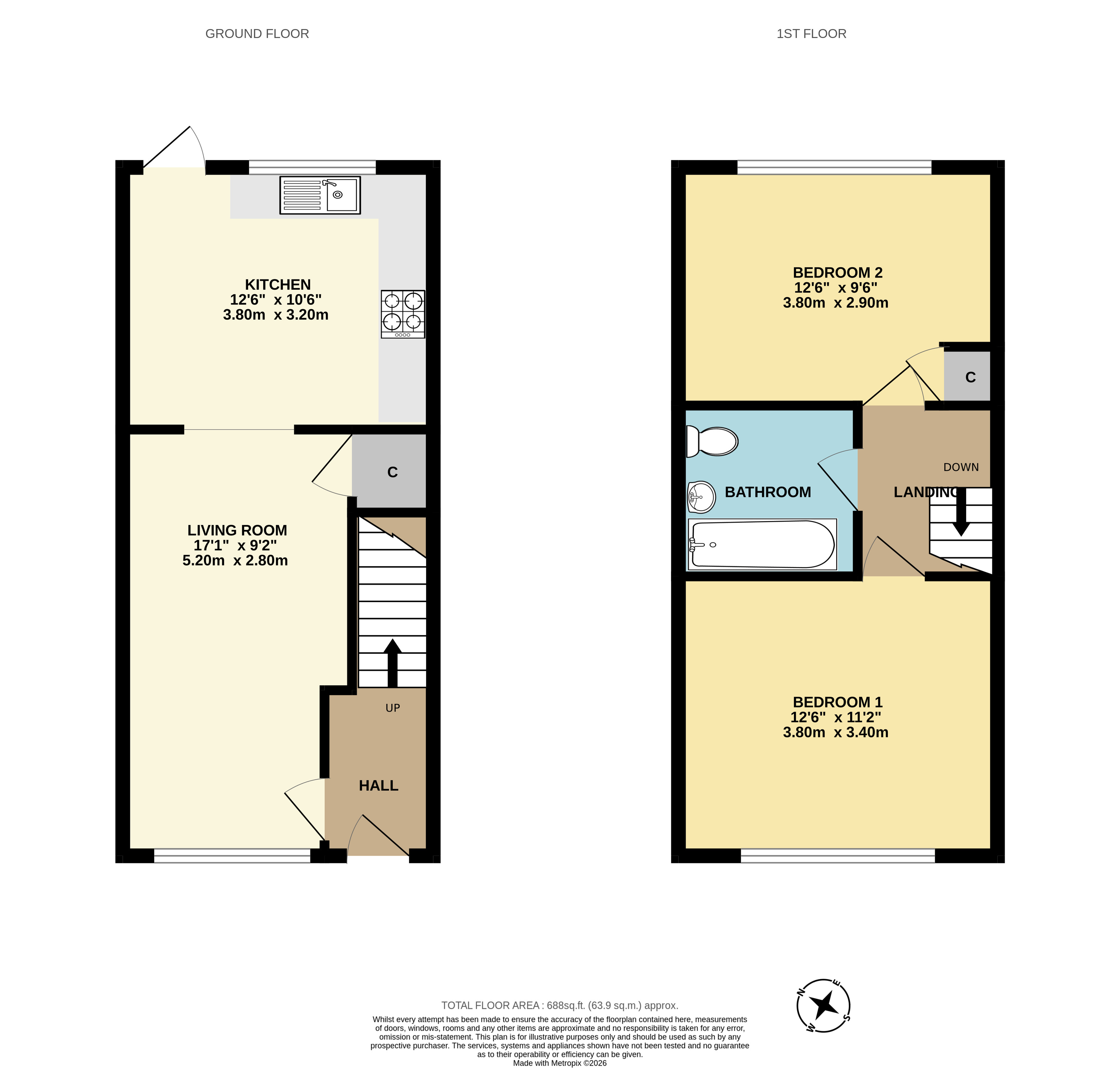 3, School Field, Kent floorplan