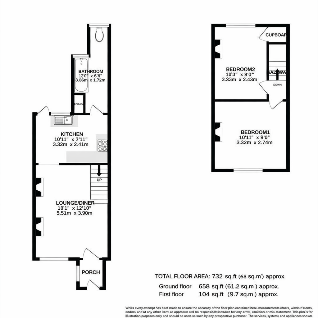 176, Charlton Road, Shepperton floorplan