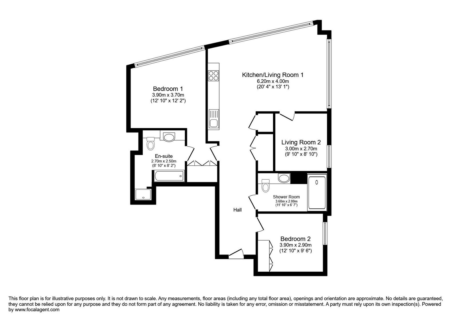Apartment 2504 , Carnation way ,Building No.8, London floorplan