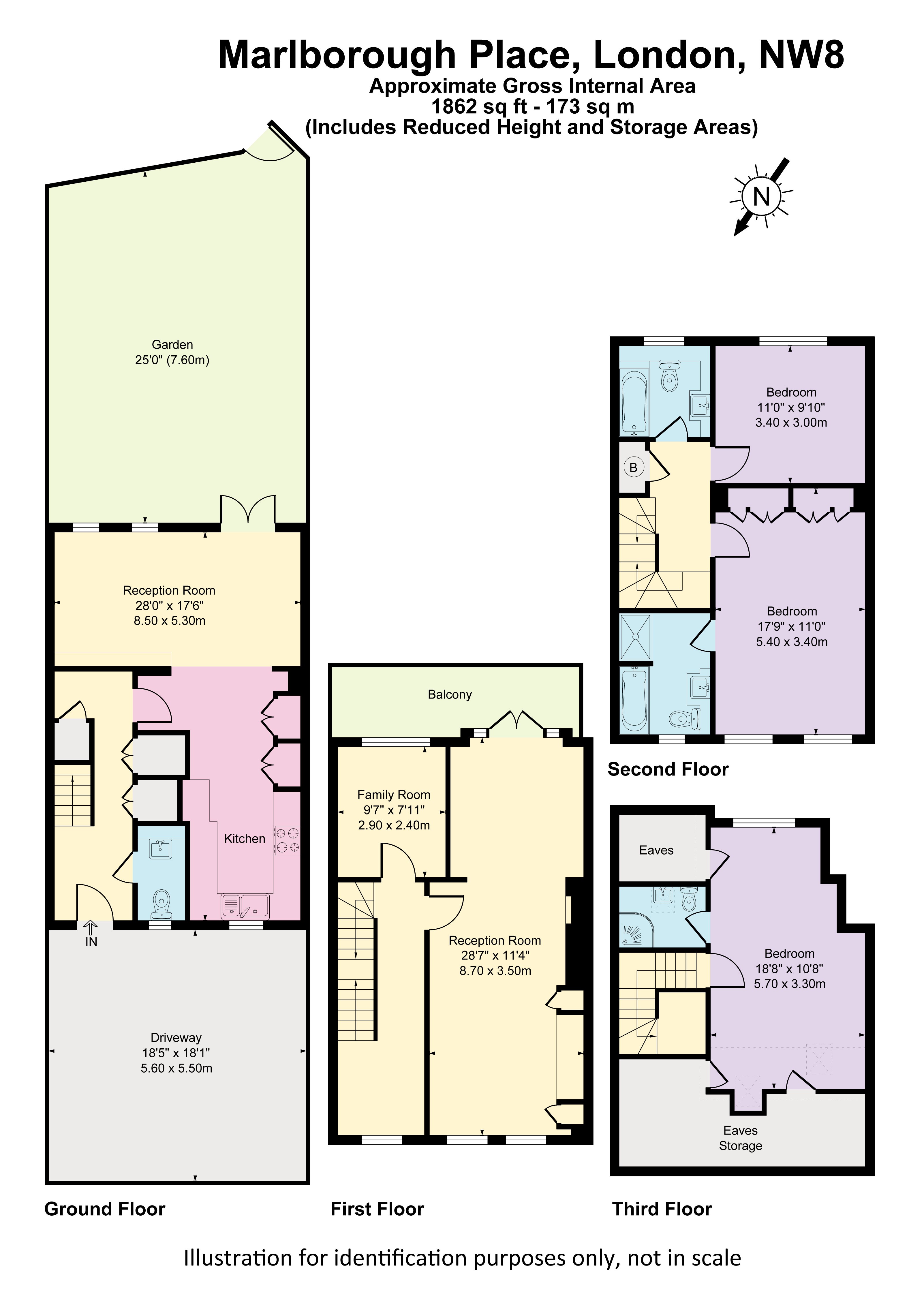 31, Marlborough Place, London floorplan