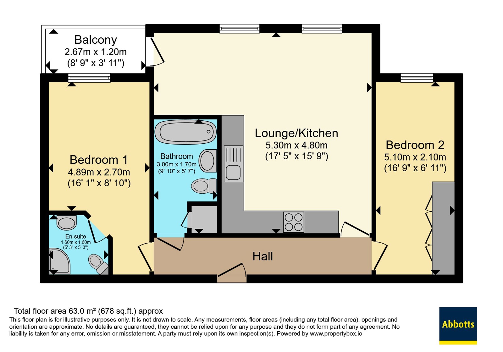 Flat 8, City Approach, 1, The Approach, Essex floorplan