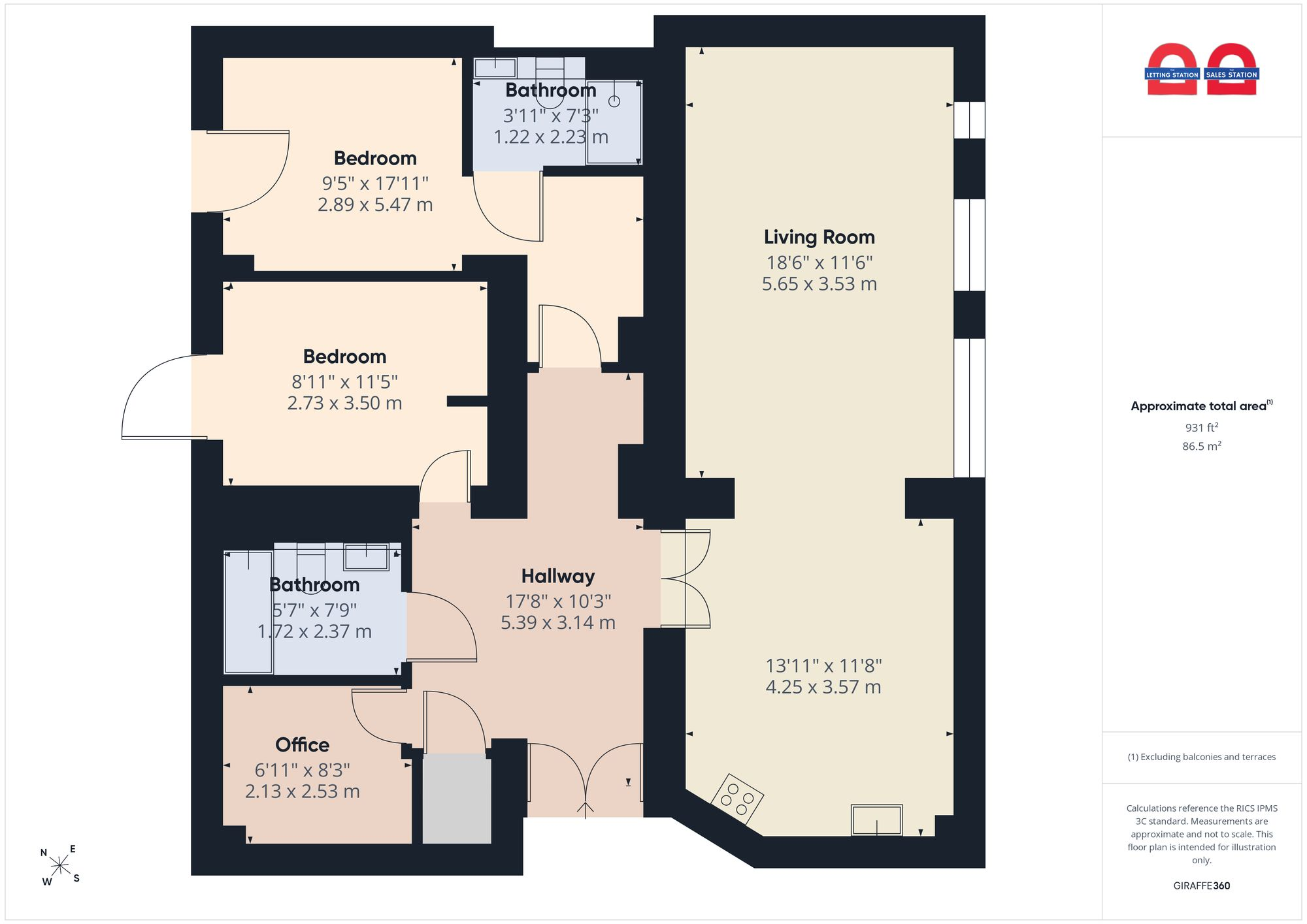 Apartment 21 Courtlands, Hayes Road, Penarth floorplan