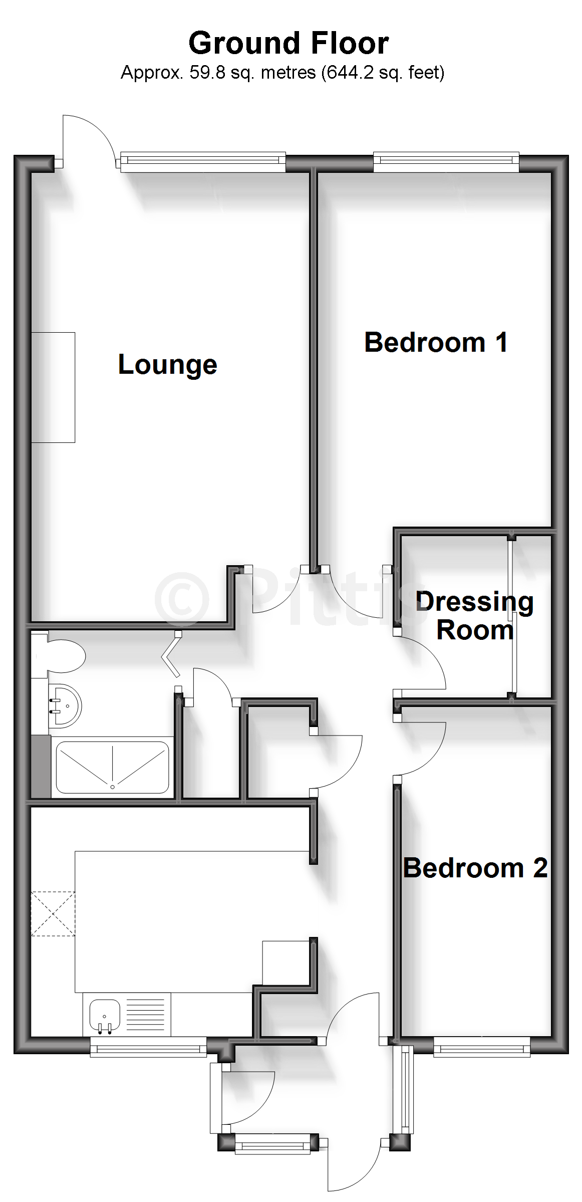 117B, Green Lane, Shanklin floorplan