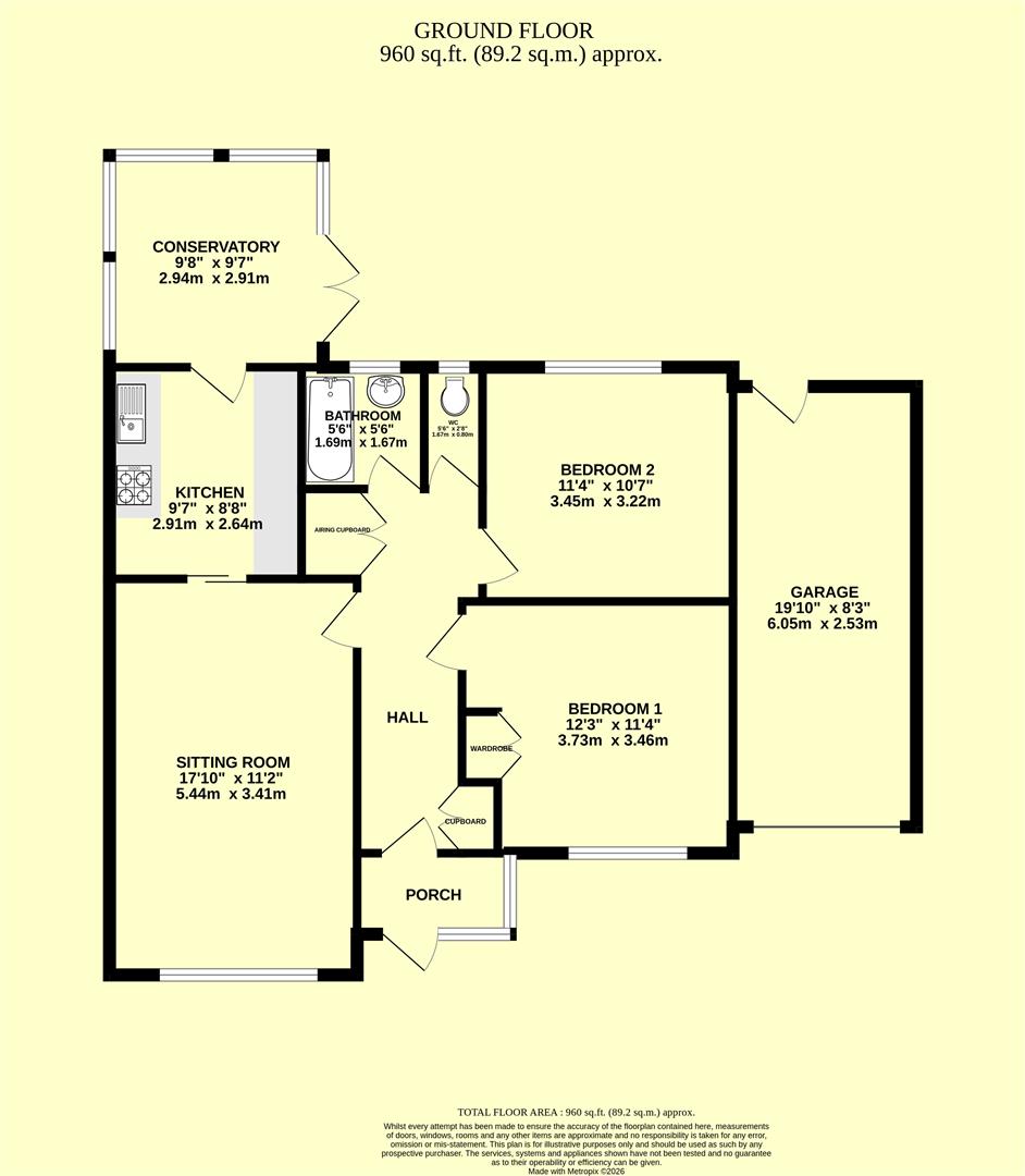 131, Oak End Way, Chard floorplan