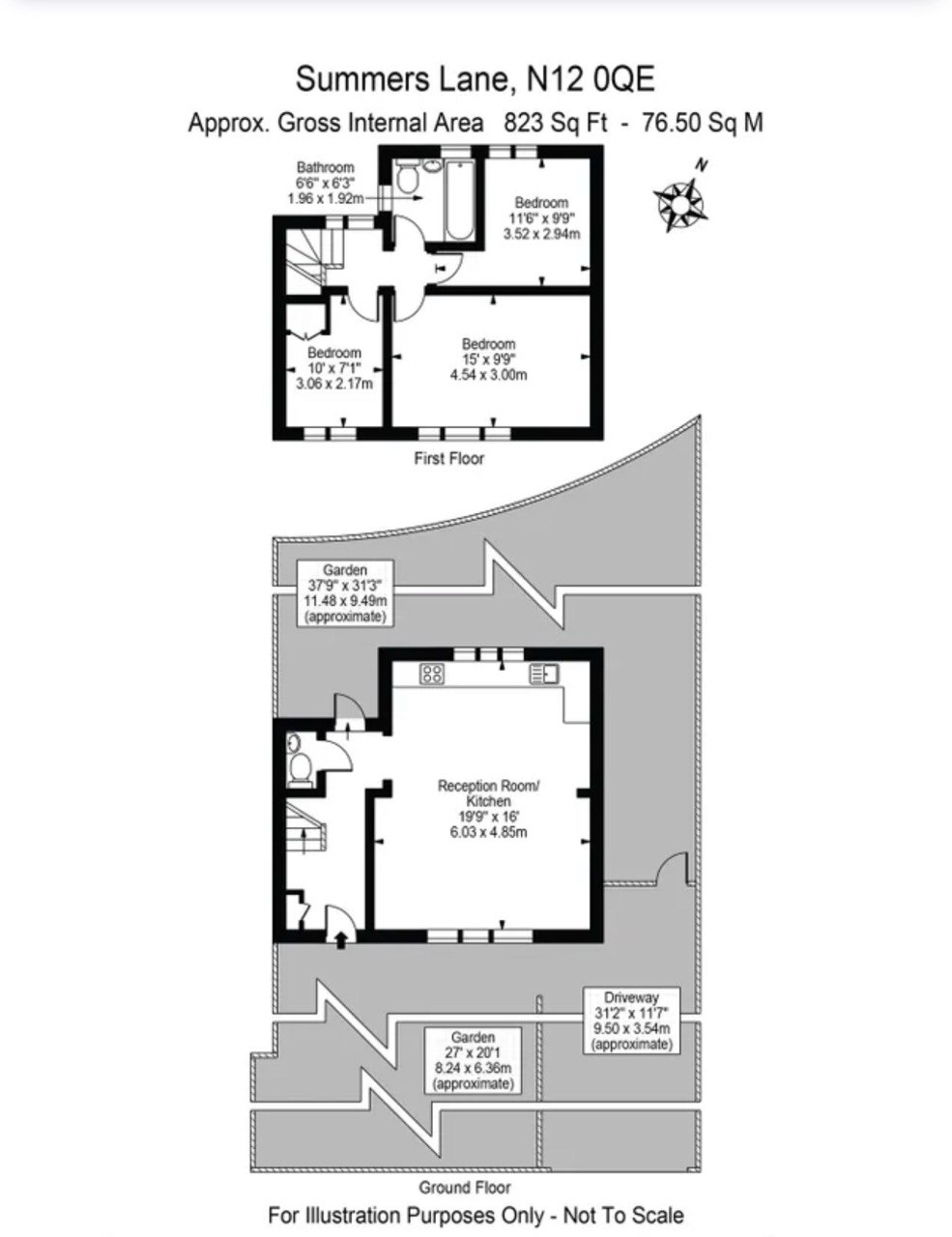 Summers Lane, London floorplan