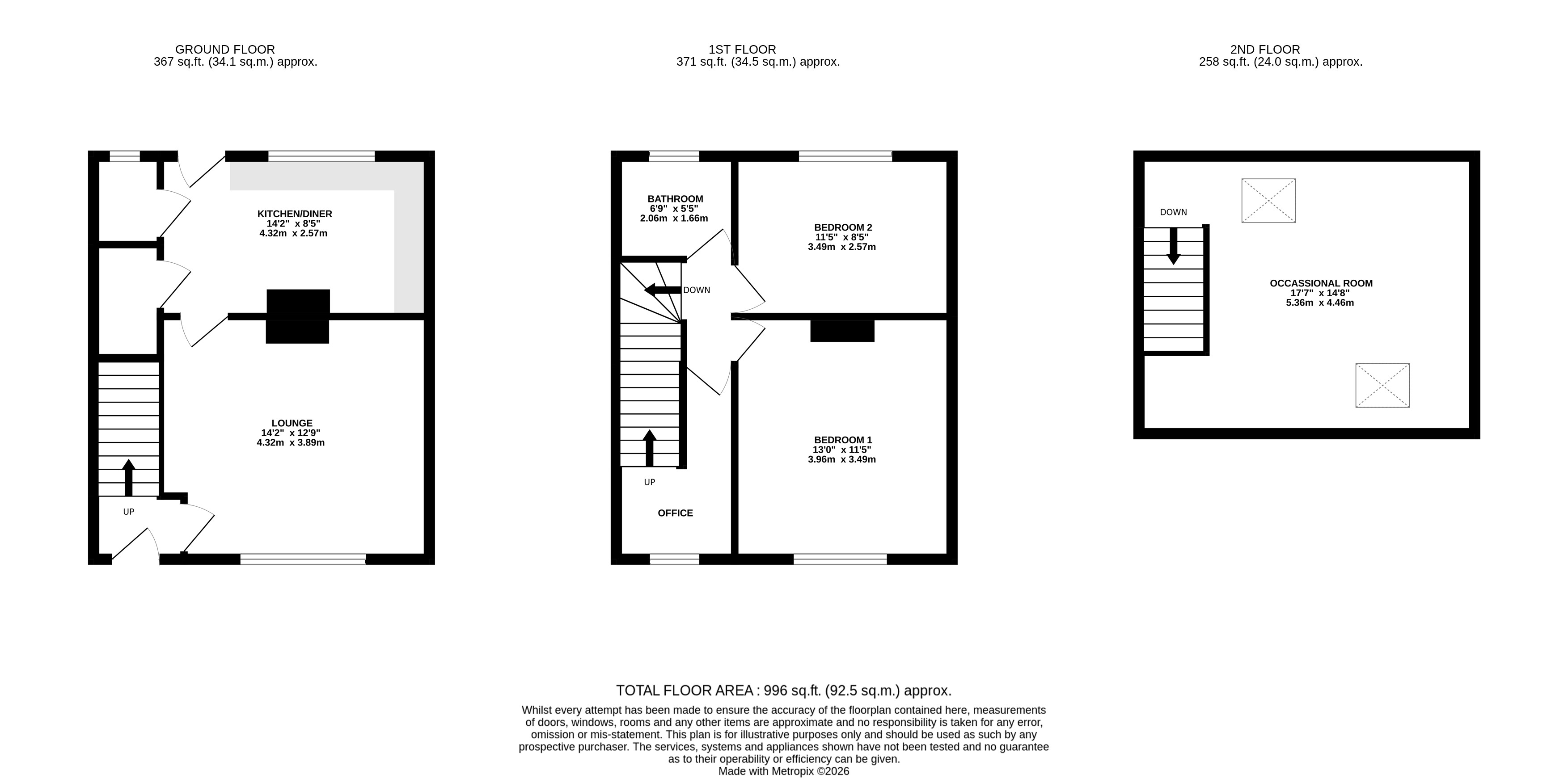 3, Sussex Avenue, Leeds floorplan