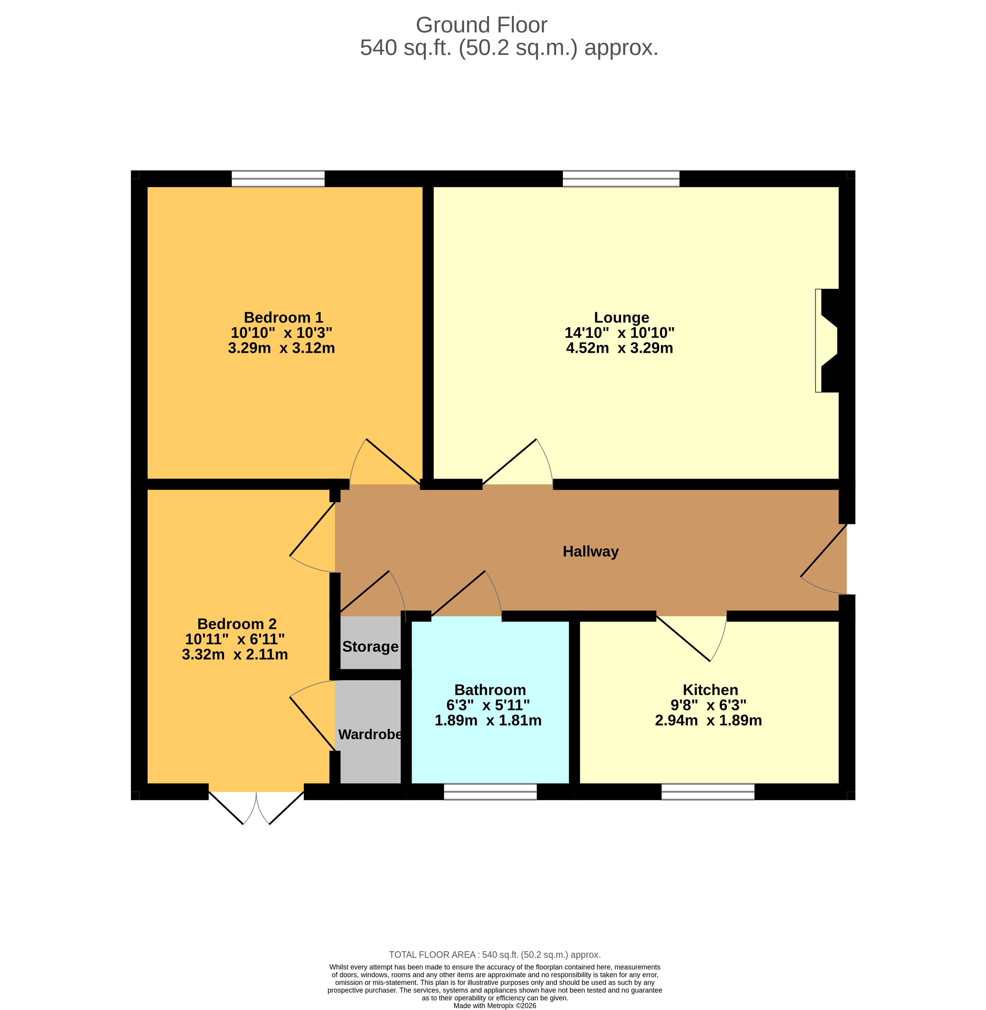 55, Chillington Way, Norton Heights, Stoke-on-trent floorplan