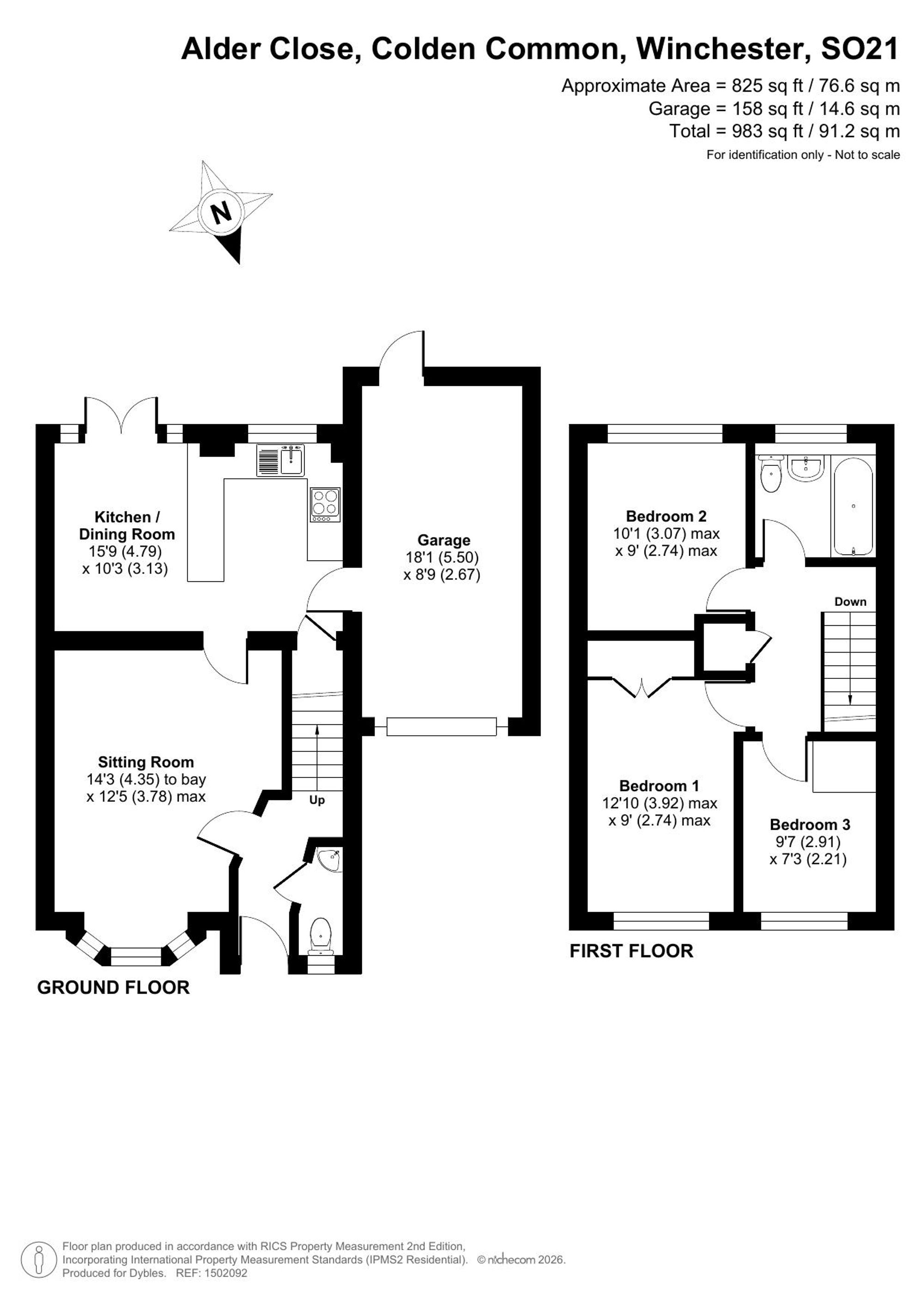 8 Alder Close, Winchester floorplan