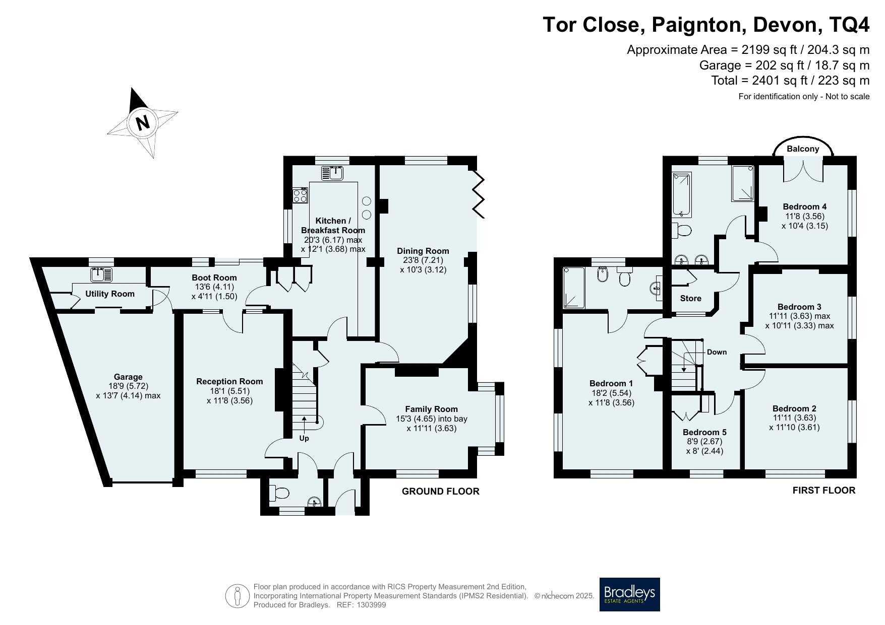 14, Tor Close, Devon floorplan