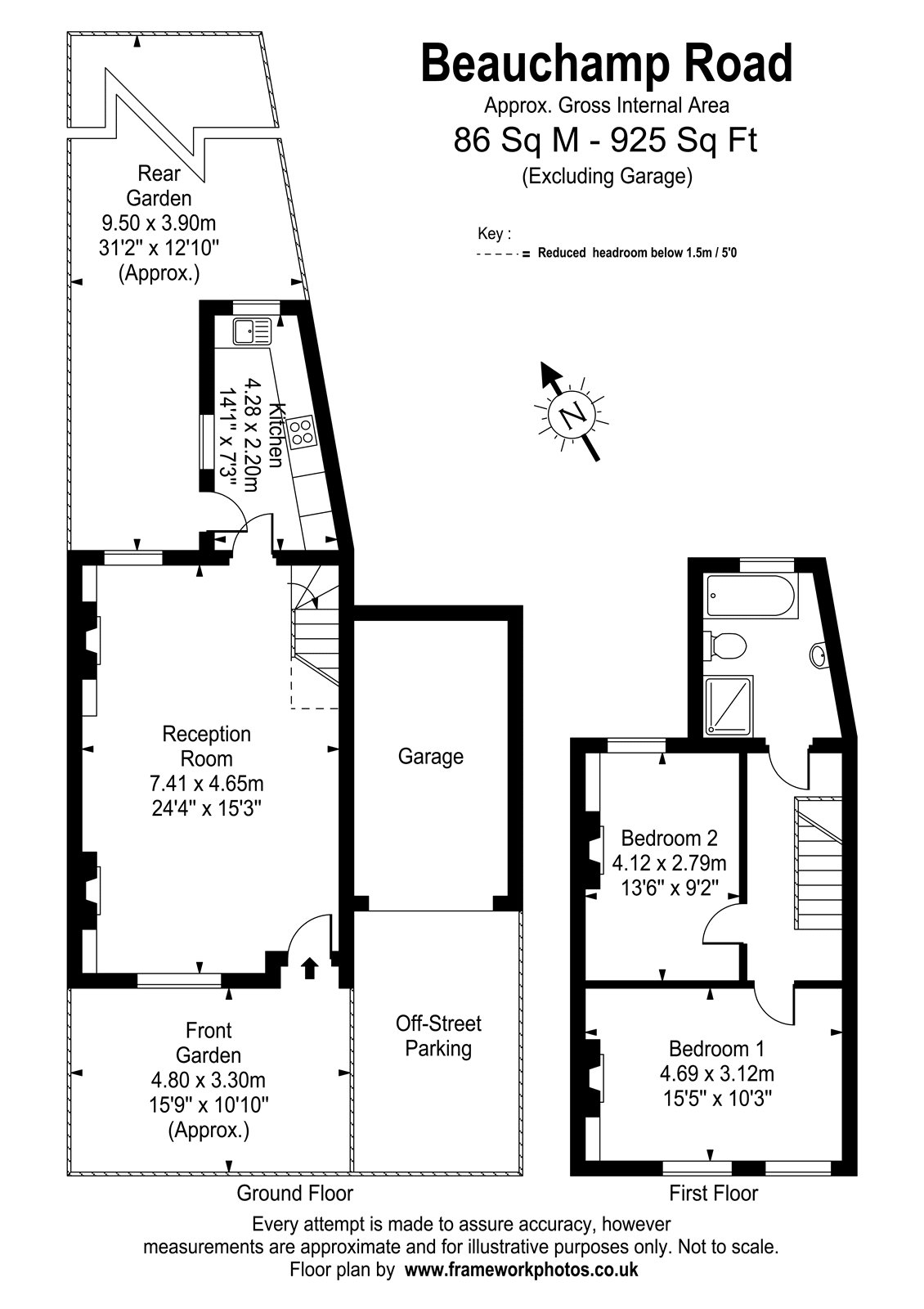 2, Beauchamp Road, Twickenham floorplan
