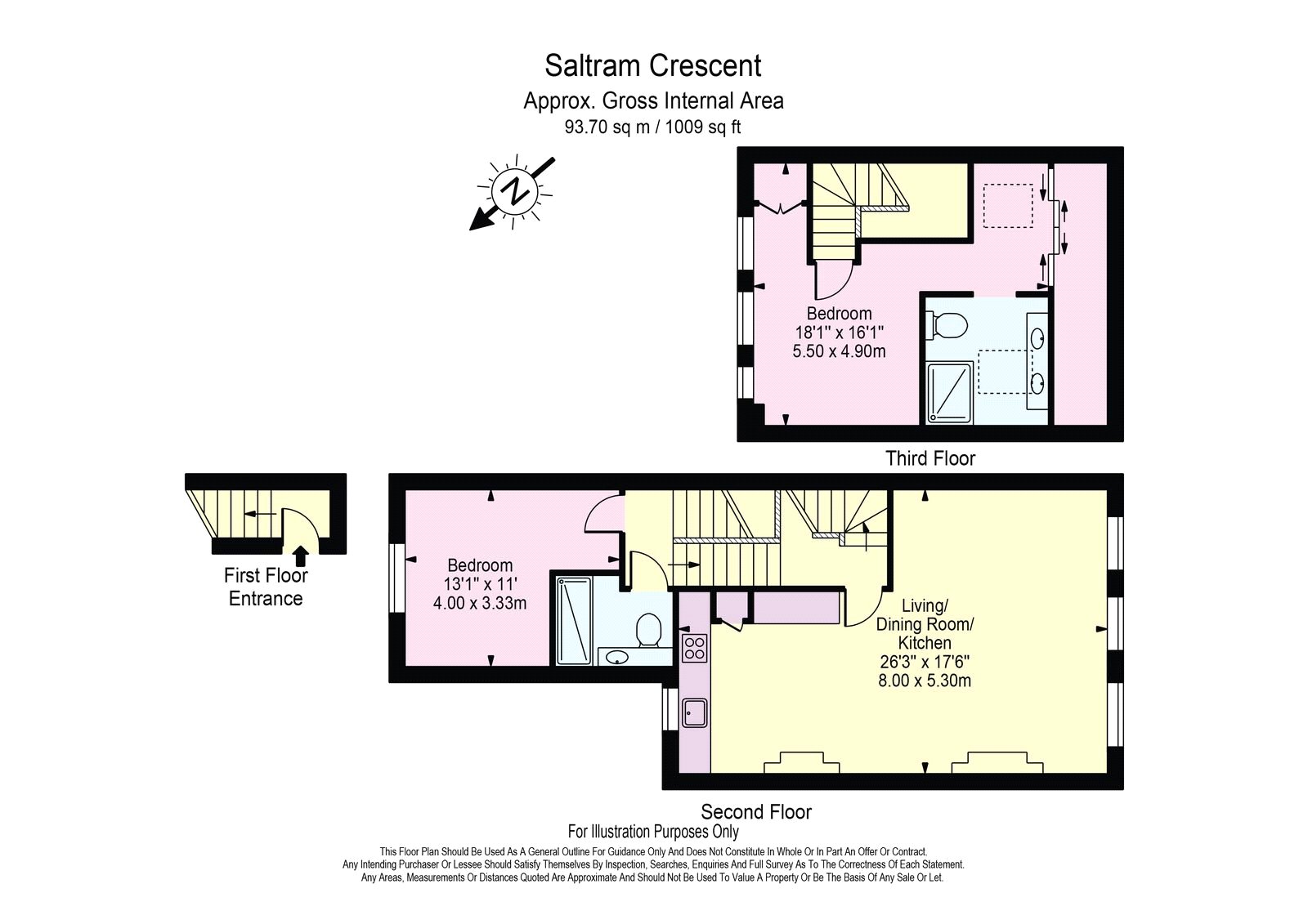 Top Floor Flat, 83, Saltram Crescent, London floorplan