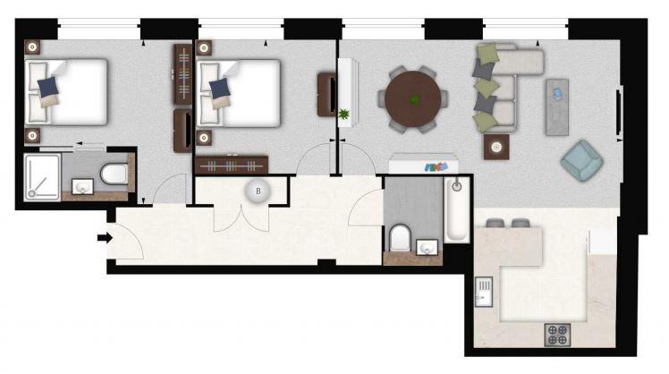 Palace Wharf Apartment, 20, London floorplan